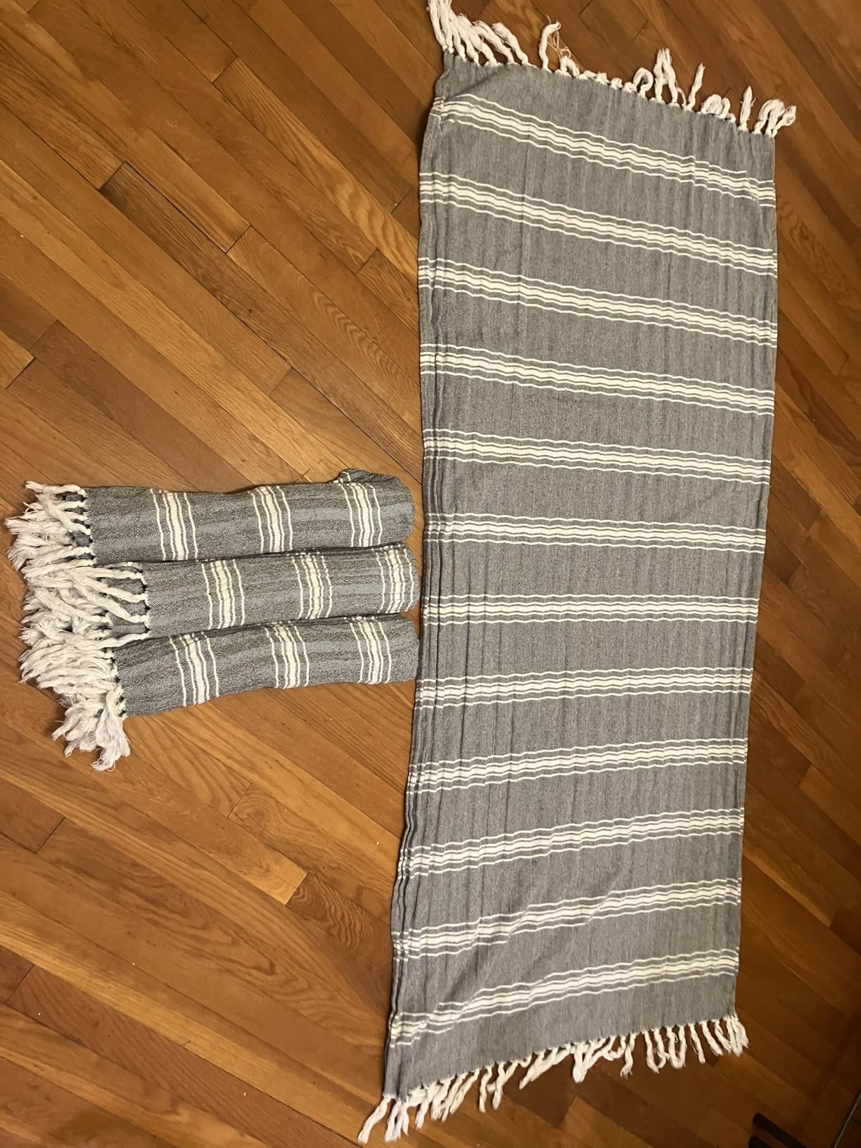 Belizzi Home Peshtemal Turkish Towel Chevron Beach Towels Oversized 36x71 Set of 6, Beach Towels for Adults, Soft Durable Absorbent Extra Large Bath Sheet Hammam Towel - Teal - Customer Photo 1