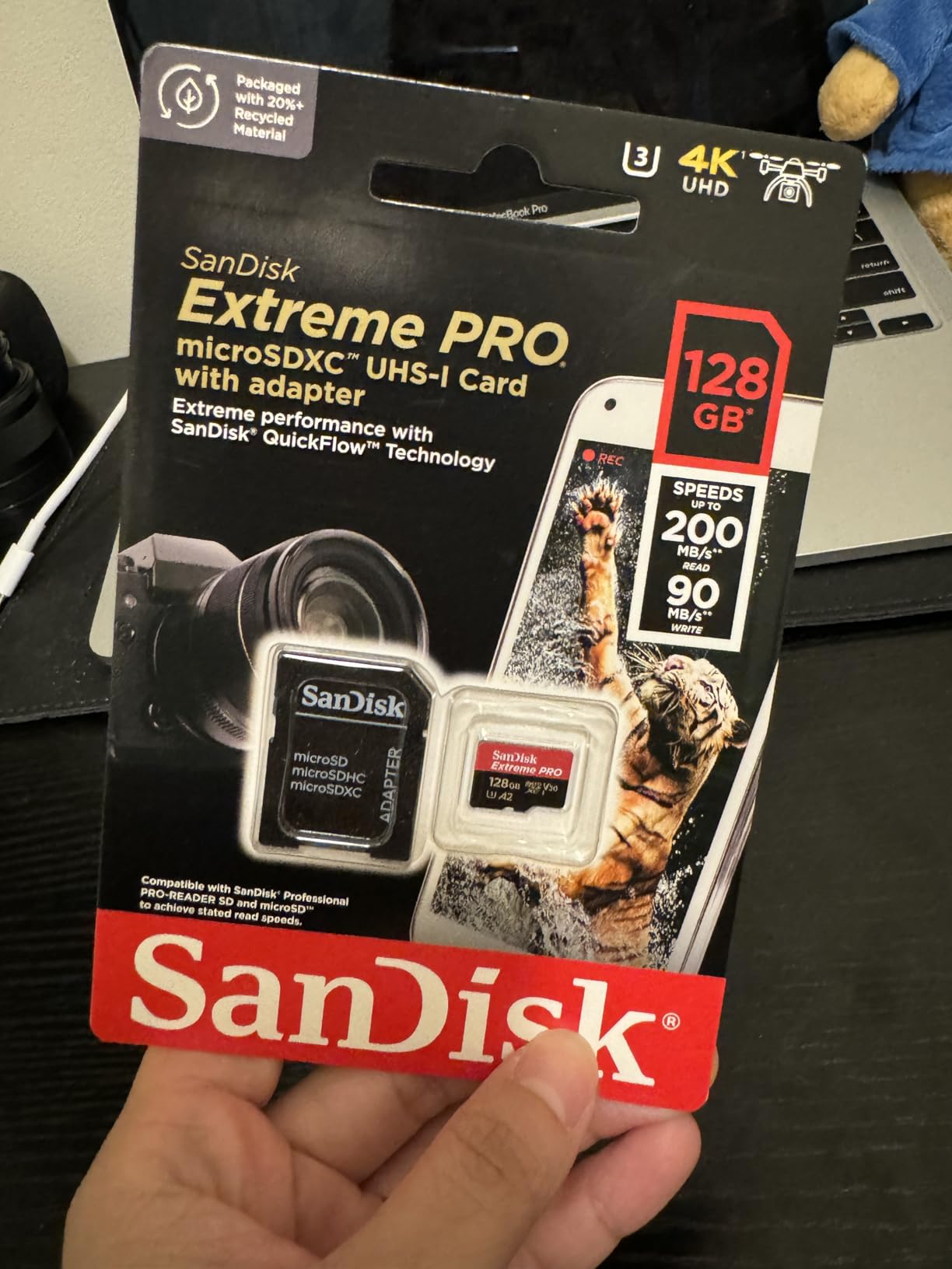Sandisk SDSQXCD-128G-GN6MA Extreme Pro Microsdxc 128gb+sd Flsh Adapter 200mb/s 90mb/s A2 C10 V30 U Customer Review Sandisk SDSQXCD-128G-GN6MA Extreme Pro Microsdxc 128gb+sd Flsh Adapter 200mb/s 90mb/s A2 C10 V30 U - Customer Photo 2