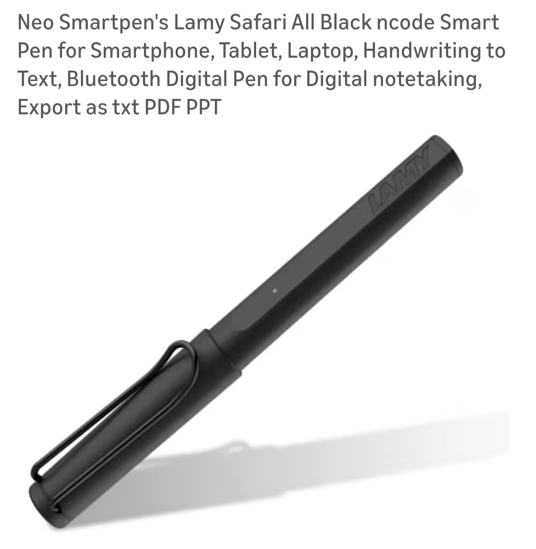 Neo Smartpen's Lamy Safari All Black ncode Smart Pen - Customer Photo 1
