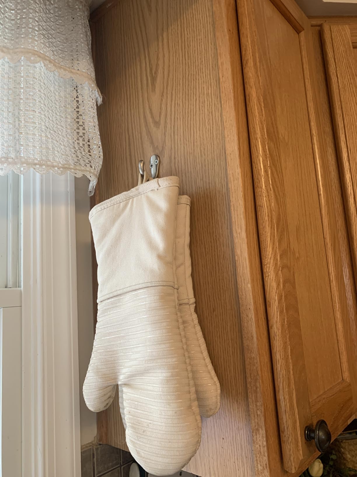 All-Clad Premium Silicone Oven Mitt: Heat Resistant to 500 Degrees - 100% Cotton & Silicone, 14