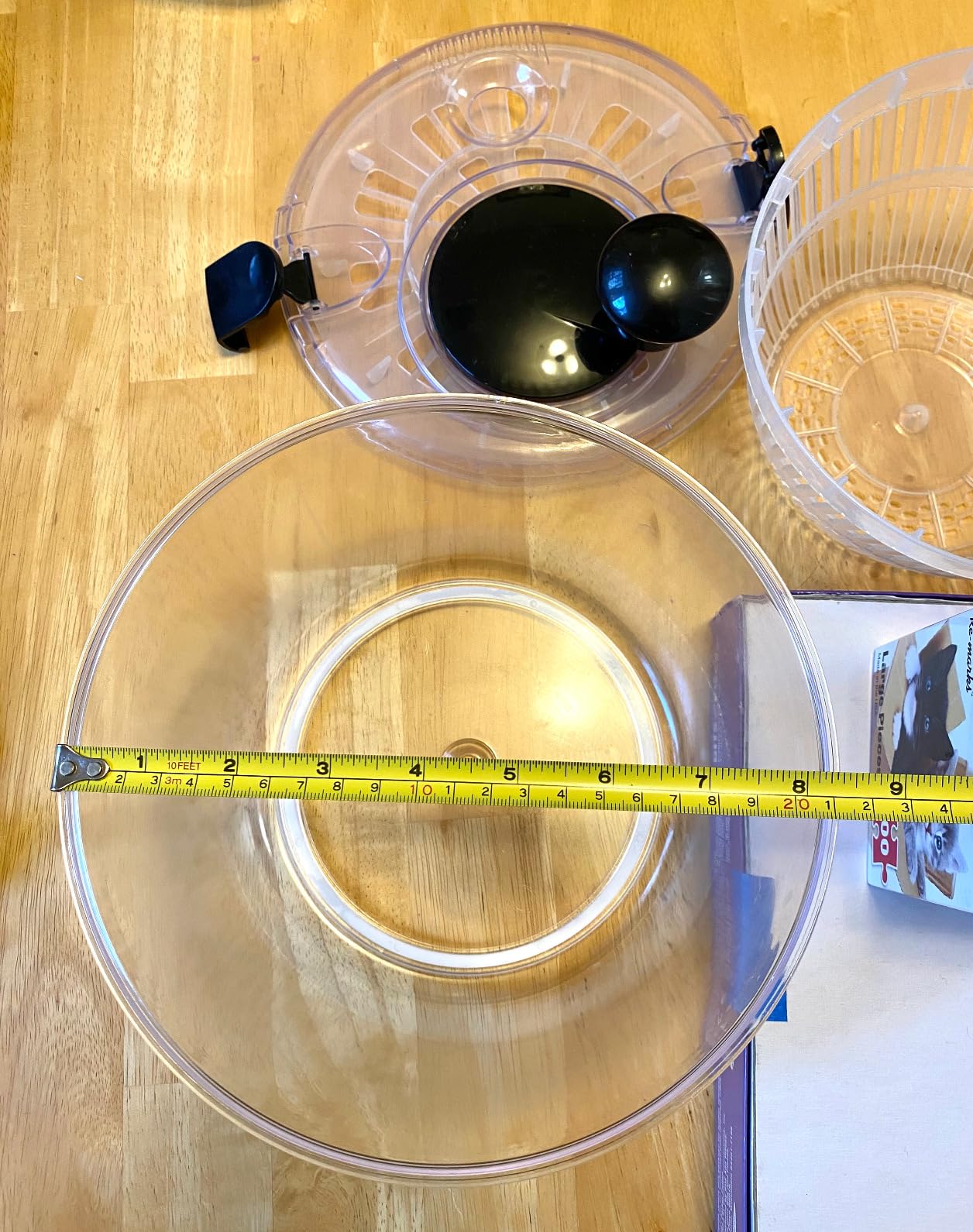 Joined Salad Spinner with Drain, Bowl, and Colander - Quick and Easy Multi-Use Lettuce Spinner, Vegetable Dryer, Fruit Washer, Pasta and Fries Spinner - 3.7 Qt - Customer Photo 2