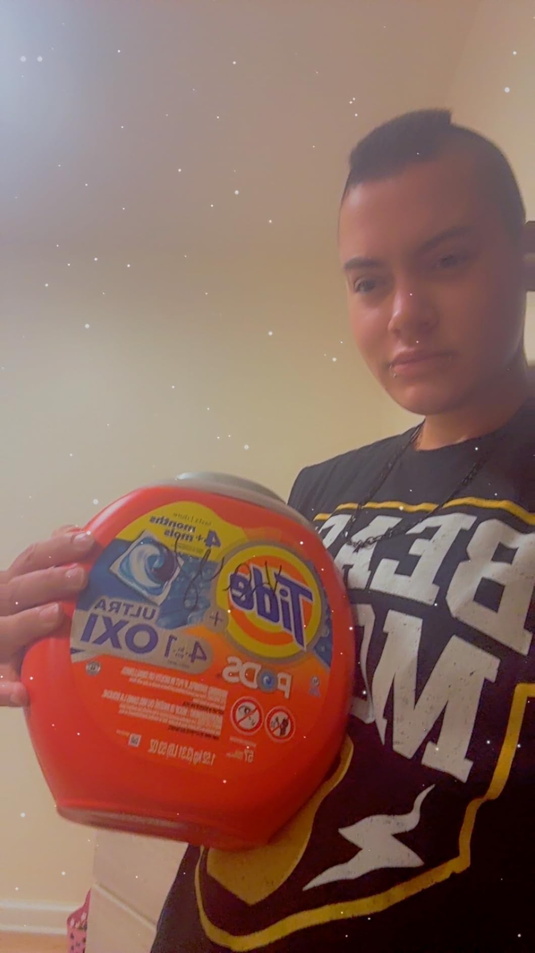 Tide 4-n-1 Ultra Oxi PODS Laundry Detergent Pacs, 57 Count, HE Compatible, Built in Pre-treater for Stains - Customer Photo 1