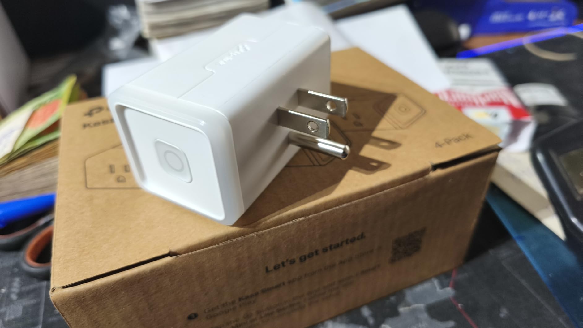 Kasa Matter Smart Plug w/ Energy Monitoring, Compact Design, 15A/1800W Max, Super Easy Setup, Works with Apple Home, Alexa & Google Home, UL Certified, 2.4G Wi-Fi Only, White, KP125M (4-Pack) - Customer Photo 1
