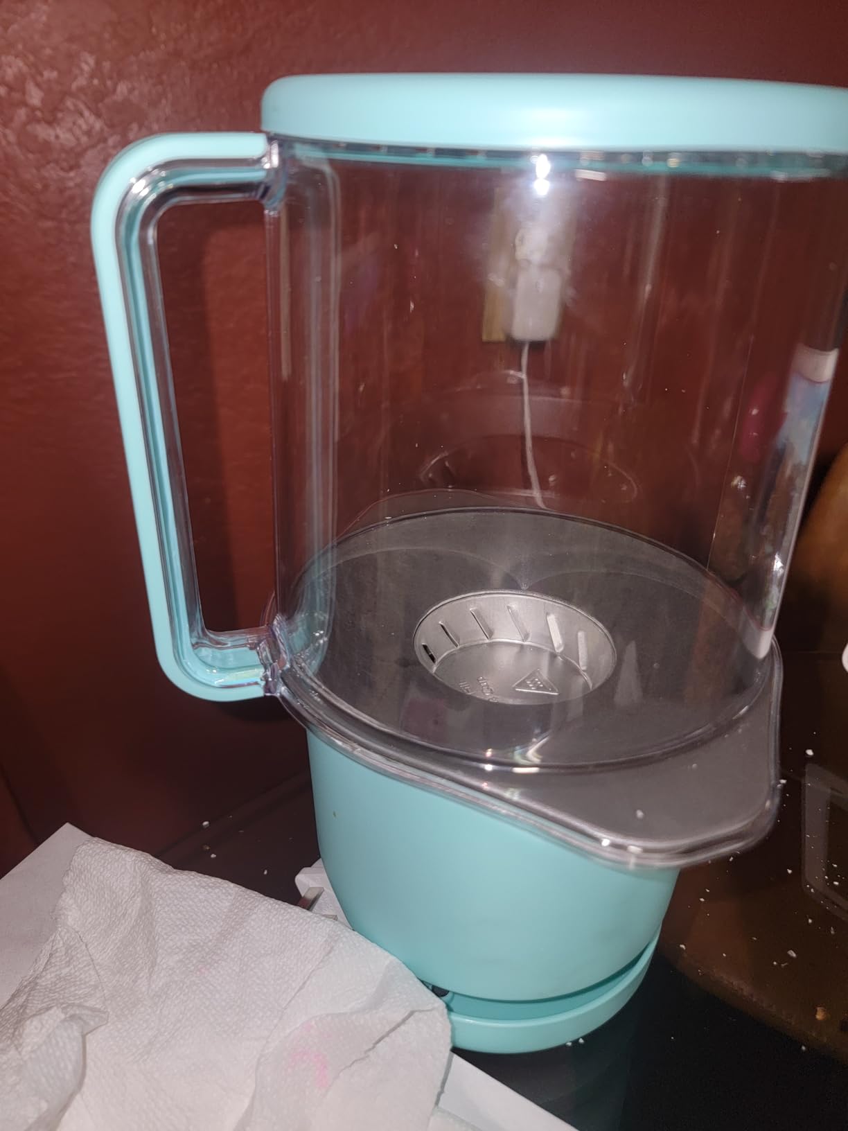 Presto 04811 PopLite My Munch Hot Air Popcorn Popper - Personal Sized, Built-In Serving Bowl, Compact Design, 8 Cups, Blue - Customer Photo 1