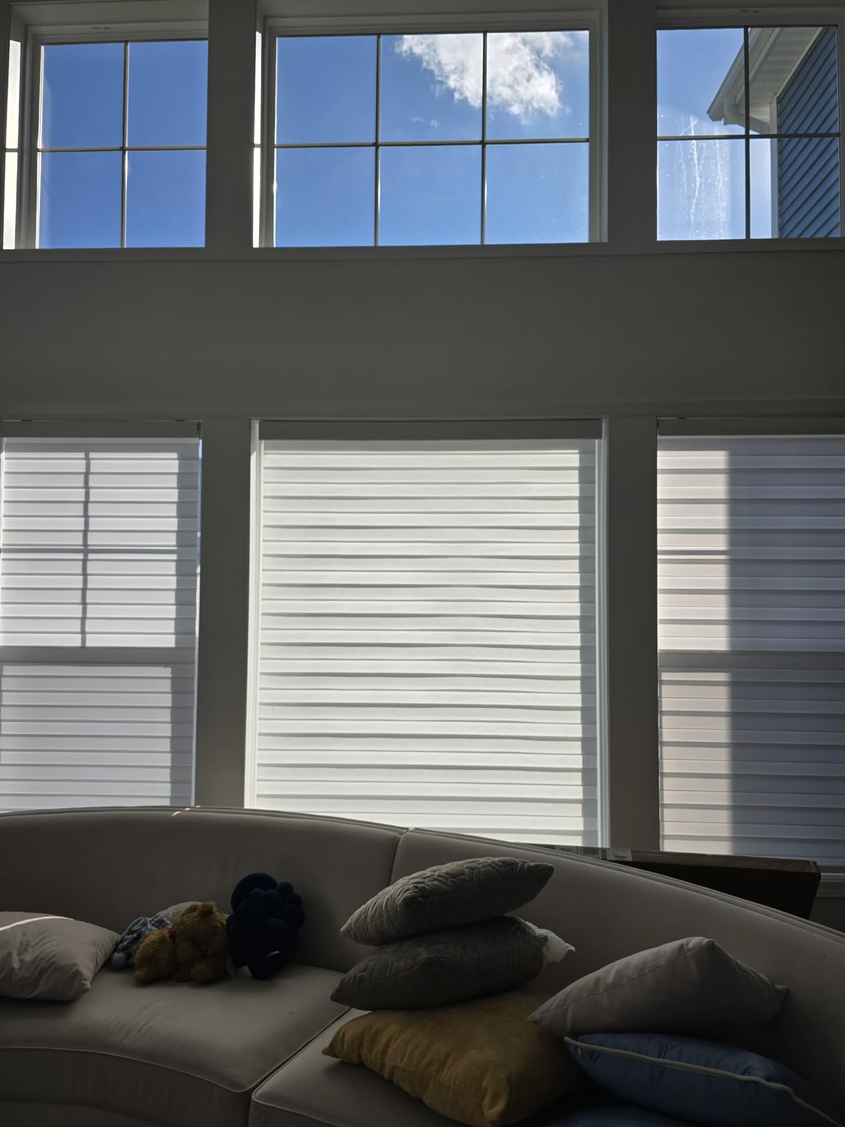 Changshade Smart Motorized Zebra Roller Blinds Shades for Indoor Windows Doors Remote Control, Cordless Electric Automatic Custom Size Work with Alexa, Google Home, Apple Homekit Customer Review Changshade Smart Motorized Zebra Roller Blinds Shades for Indoor Windows Doors Remote Control, Cordless Electric Automatic Custom Size Work with Alexa, Google Home, Apple Homekit - Customer Photo 1