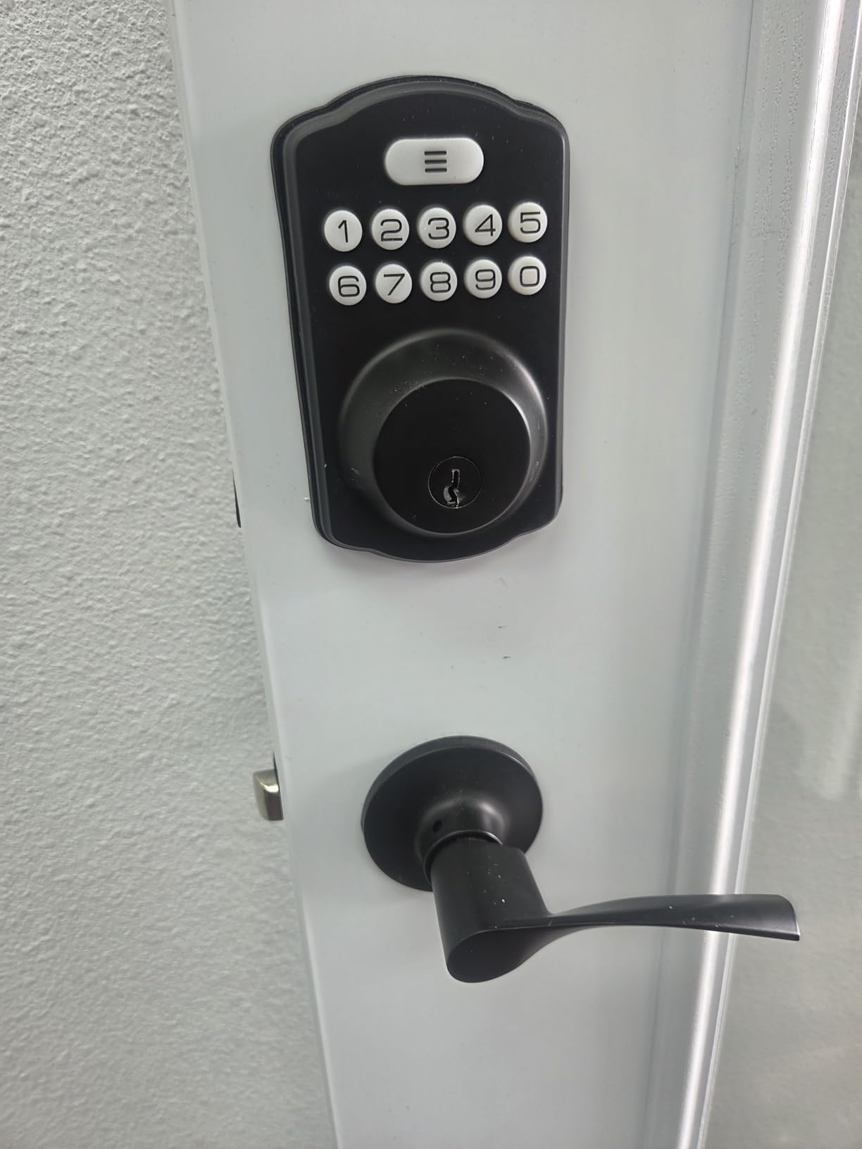 Veise Keyless Entry Door Lock with 2 Lever Handles - Electronic Keypad Deadbolt, Easy Installation Digital Smart Front Door Lock Set, Oil Rubbed Bronze customer photo 1