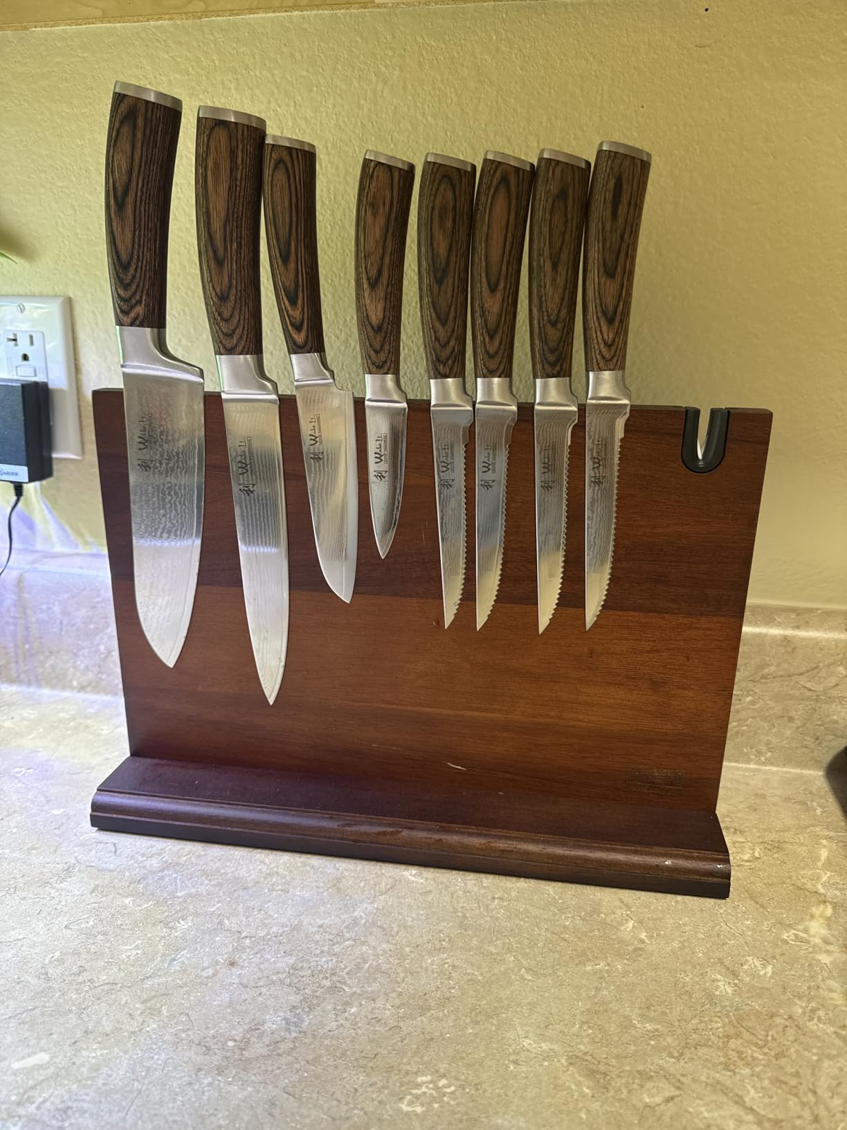Wakoli EDIB 2-Piece Damascus Kitchen Knife Set – Santoku & Small Santoku with VG10 Core - Customer Photo 1