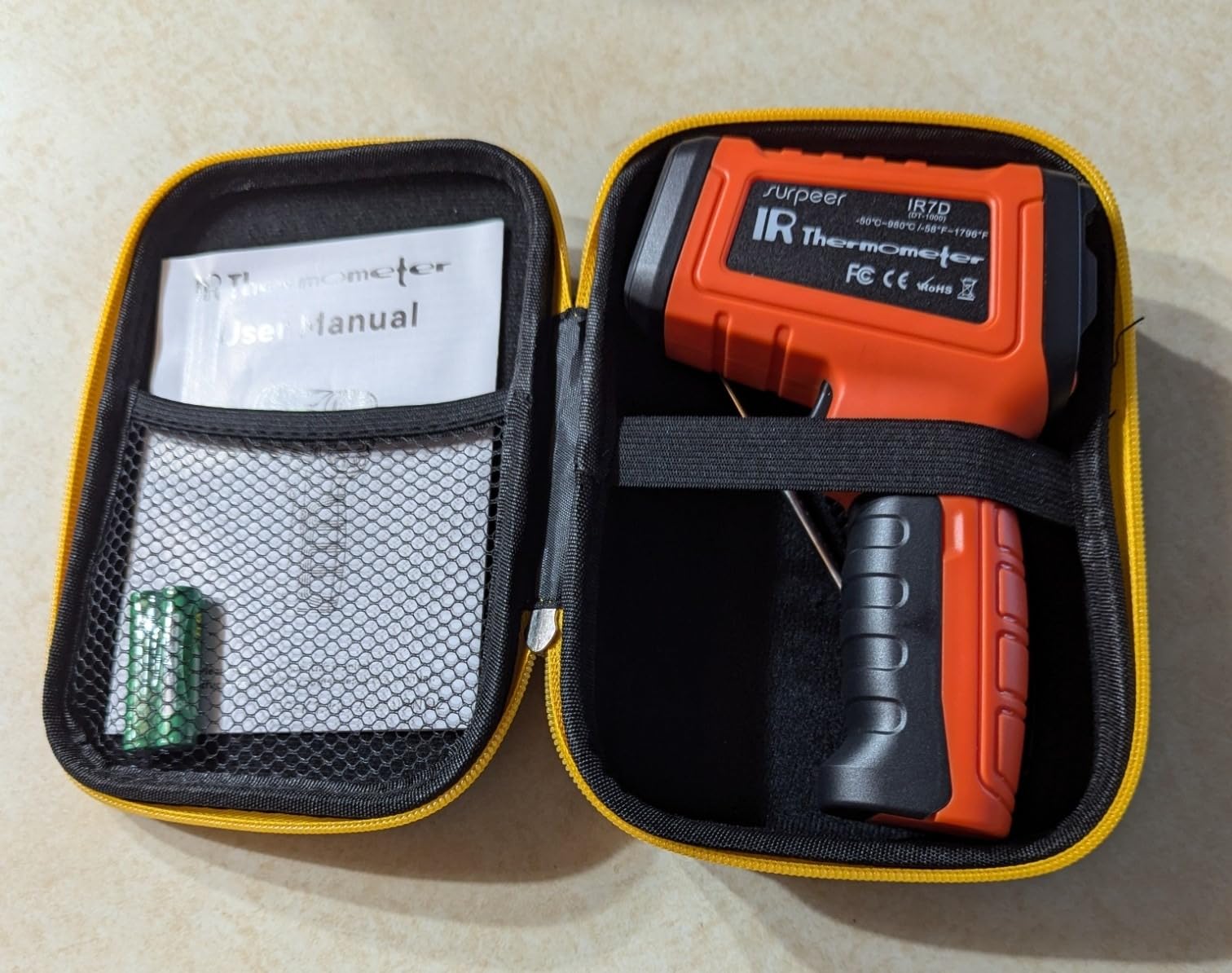 Infrared Thermometer High Temperature Gun -58℉~2732℉, 50:1 Distance Ratio, Digital Laser IR Temp Gun for Cooking, Pizza Oven, Engine, Kilns, Forges, Industry, and Home Repair customer photo 2