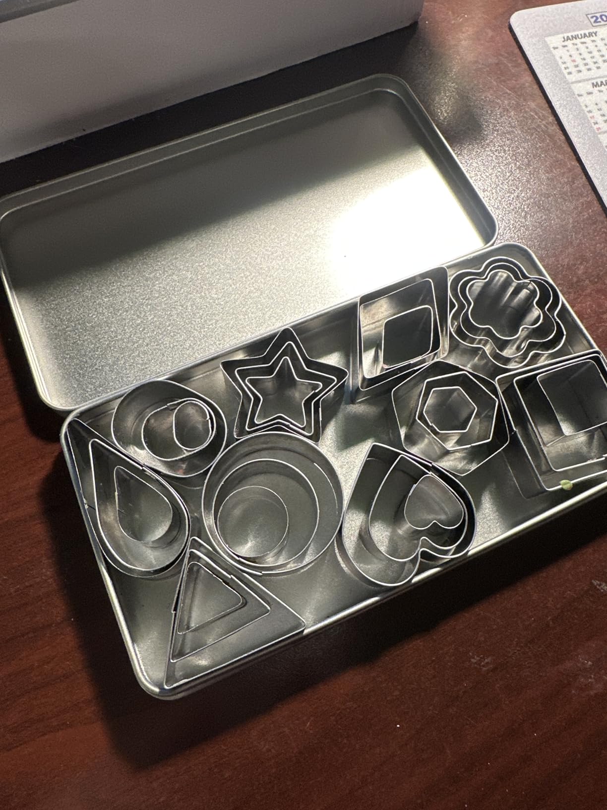30Pcs Mini Cookie Cutter Set with Box, Small Stainless Steel Fruit Veggie Tiny Polymer Clay Cutters for Kids, Geometric Set for Biscuit Mold - Customer Photo 1
