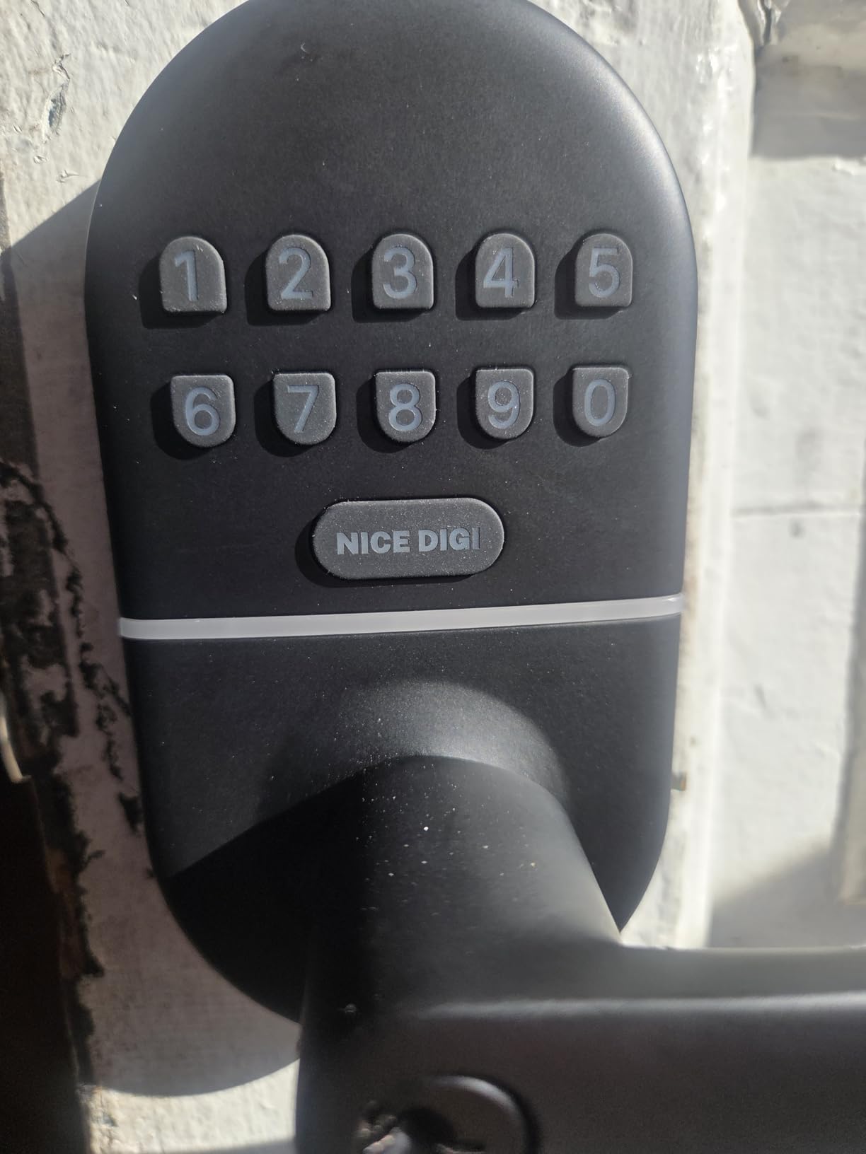 Keypad Door Lock with Handle: Keyless Entry Smart Lock for Front Door, NICE DIGI Electronic Digital Door Lock, Easy Installation customer photo 1