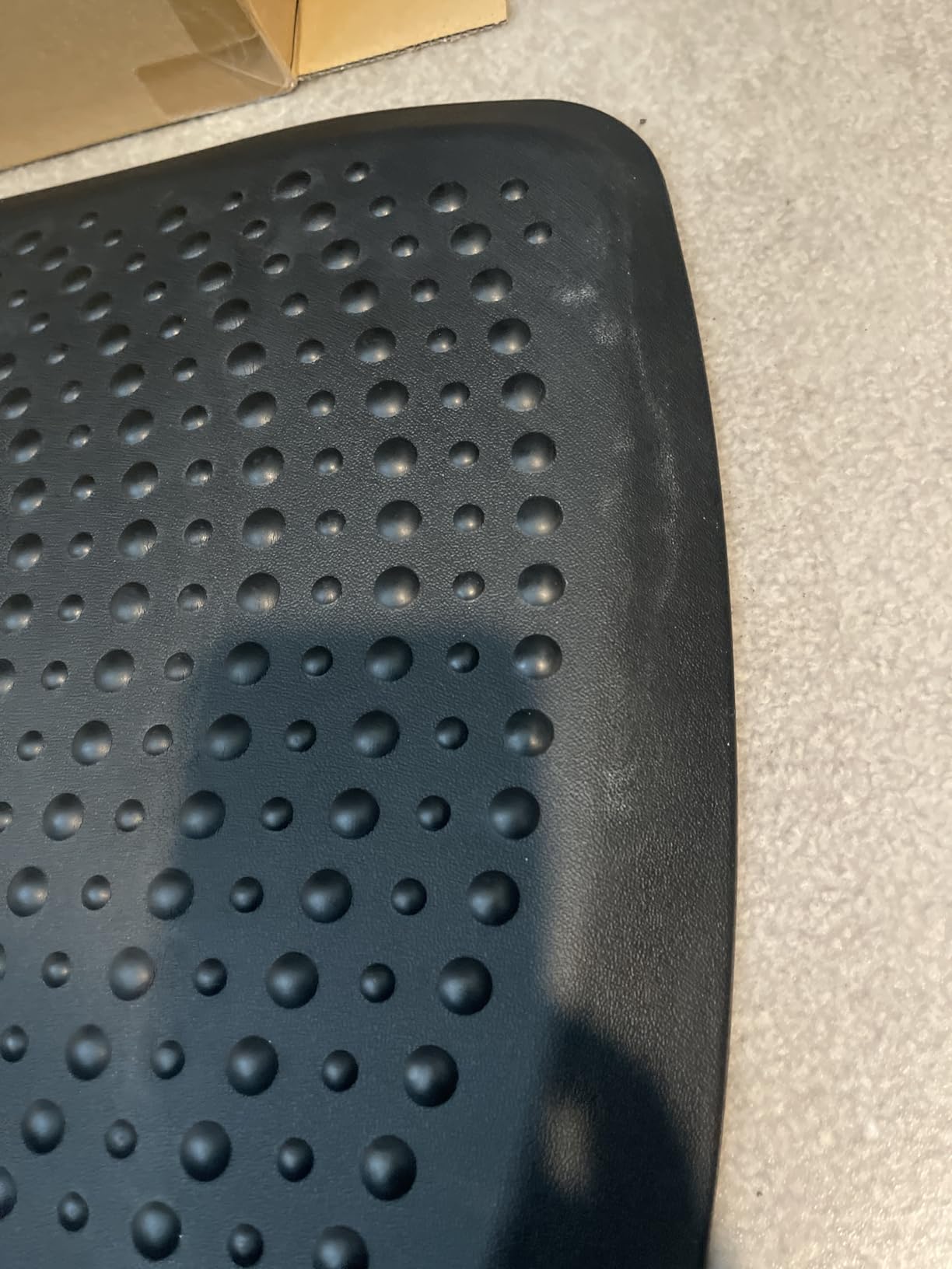 Ergohead 1 inch Thick Anti Fatigue Kitchen Mat Standing Mat with Massage Ball, Non Slip Standing Desk Mat with Massage Point, Multi-Purpose Comfort Floor Mat for Feet, Office, Home (Black, 17