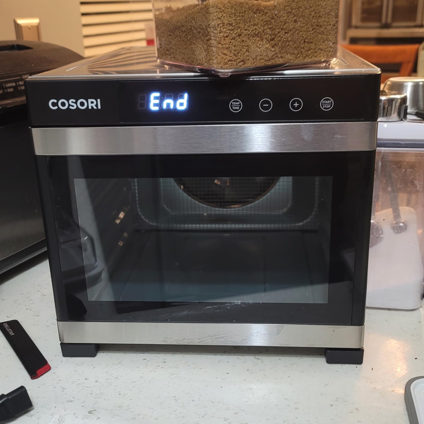 COSORI Food Dehydrator for Jerky, 176°F Temperature Control, 5 Stainless Steel Trays Dryer Machine, 4 Presets, 48H Timer, for Dog Treats, Meat, Fruit, Veggies, Snacks,Bright-Silver - Customer Photo 2