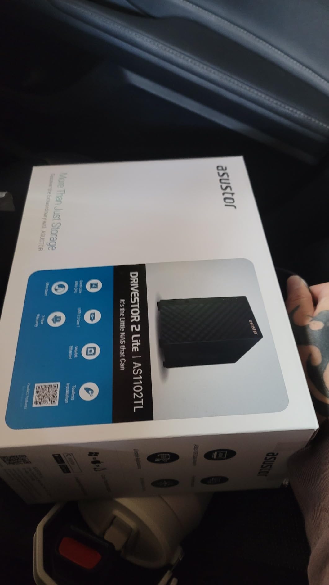 Asustor Drivestor 2 Pro Gen2 AS3302T v2, 2 Bay NAS, 1.7GHz Quad-Core, 2.5GbE Port, 2GB RAM DDR4, Small Home Media Server, Network Attached Storage Device (Diskless) customer photo 2
