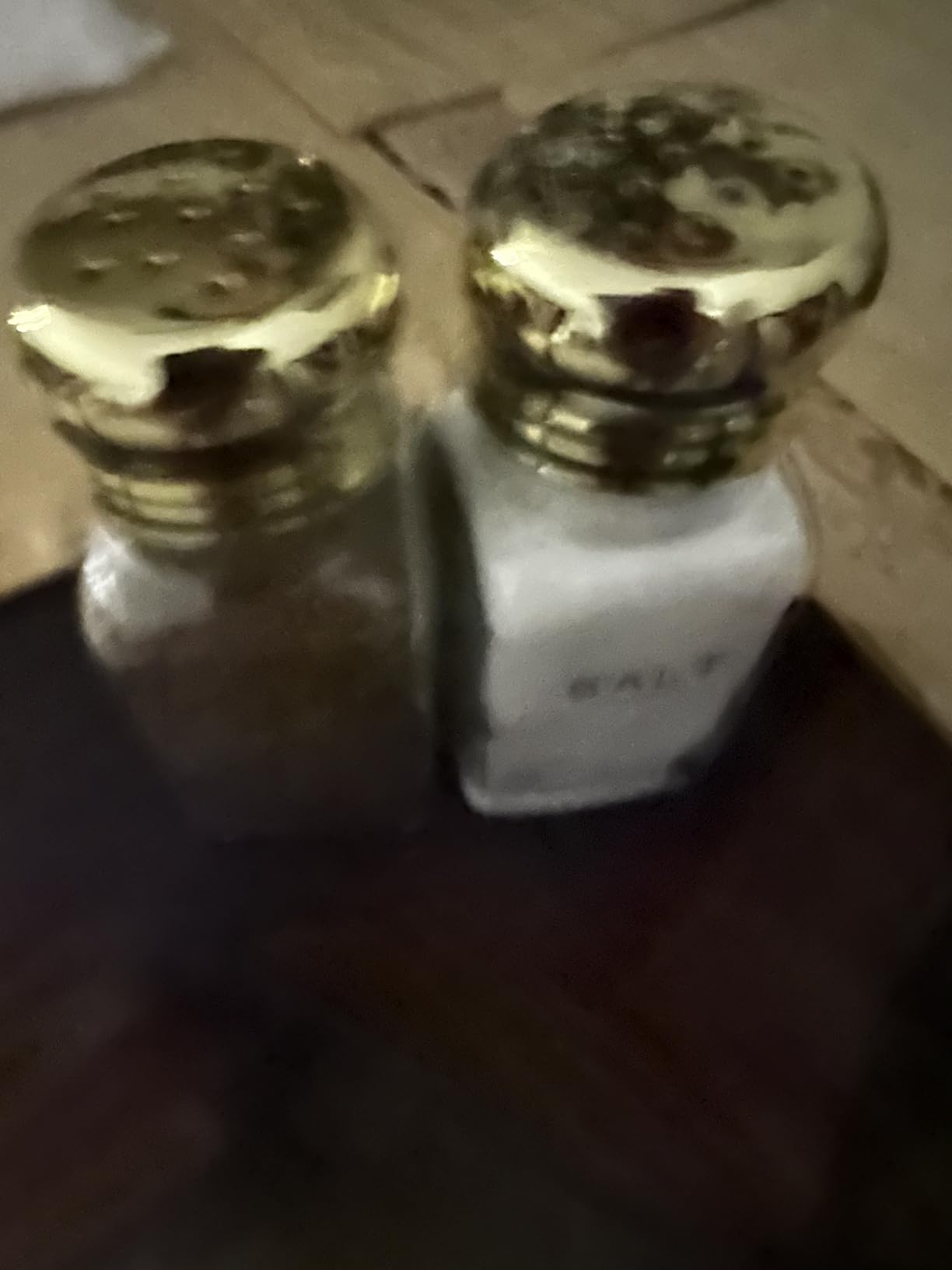 Glass Salt and Pepper Shakers Set by Brighter Barns - Modern Kitchen Decor, Dining Table Countertop Accessory - Rustic, Farmhouse, Vintage Glass Shakers with Stainless Steel Lids for Home, Restaurant - Customer Photo 1