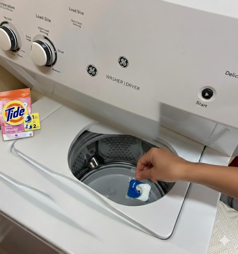 Tide Power PODs + Downy Laundry Detergent Pods, 45 Count, Soft Boosters + April Fresh - Customer Photo 1