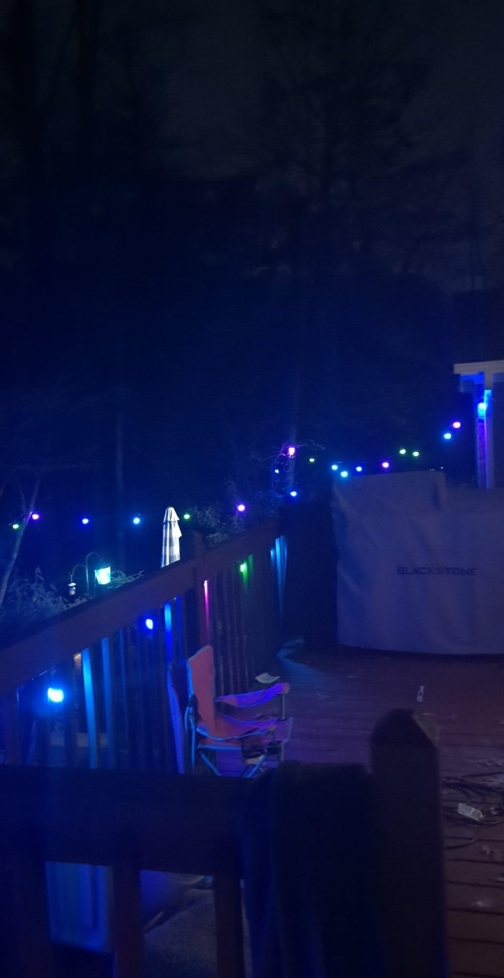 Govee Smart Outdoor String Lights 2, 144ft Outdoor Lights with Dimmable Warm White LED Bulbs, 47 Scene Modes for Patio, Backyard, Balcony, IP65 Waterproof, Works with Alexa, App Control - Customer Photo 1