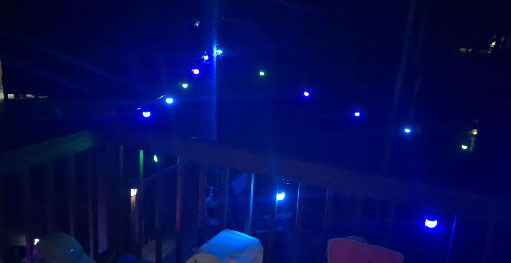 Govee Smart Outdoor String Lights 2, 144ft Outdoor Lights with Dimmable Warm White LED Bulbs, 47 Scene Modes for Patio, Backyard, Balcony, IP65 Waterproof, Works with Alexa, App Control - Customer Photo 2