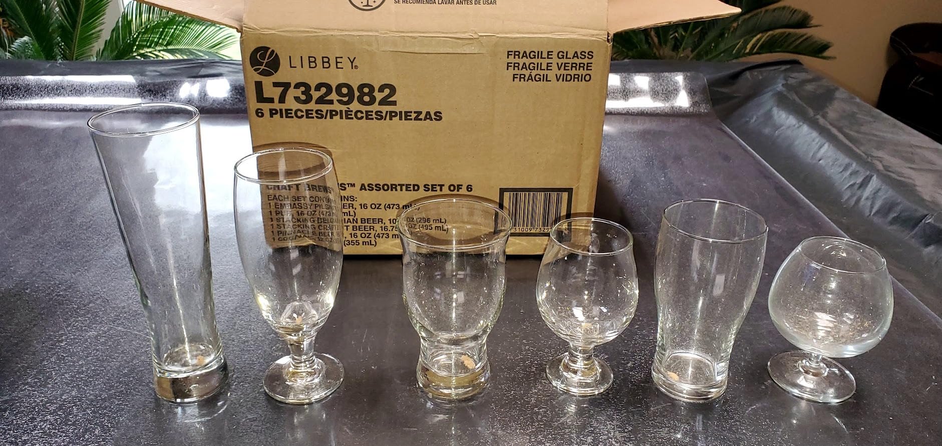 Libbey Craft Brews Assorted Beer Glasses Set of 6, Versatile, Premium Beer Glass Set, Craft Beer Glasses for Pilsner, Stout, Lager, IPA & More Customer Review Libbey Craft Brews Assorted Beer Glasses Set of 6, Versatile, Premium Beer Glass Set, Craft Beer Glasses for Pilsner, Stout, Lager, IPA & More - Customer Photo 3