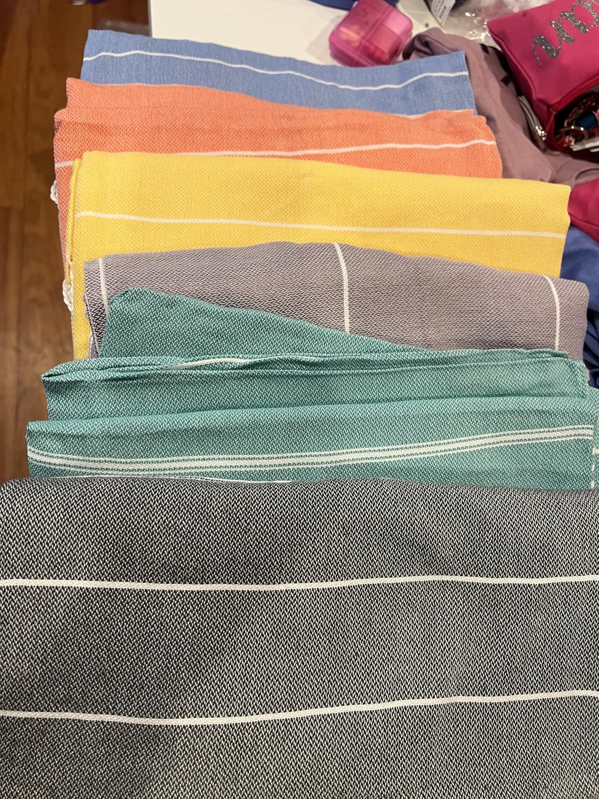 Genovega 6 Packs Oversized Turkish Beach Towels Set Bulk 74