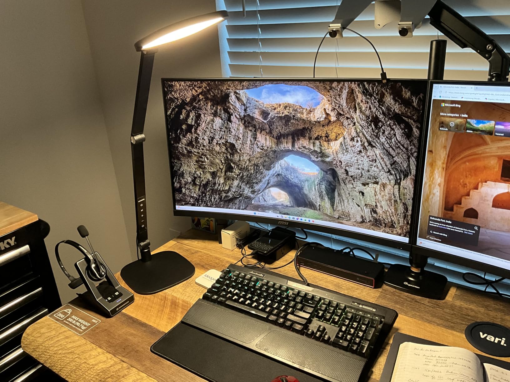 LitONES LED Desk Lamp for Home Office, Eye-Caring Diffused Desk Light, 3 Color Temperature 10 Brightness Computer Light, Dimmable Desk Light with Memory & Timer Func, Metal Swing Arm Table Lamp - Customer Photo 1