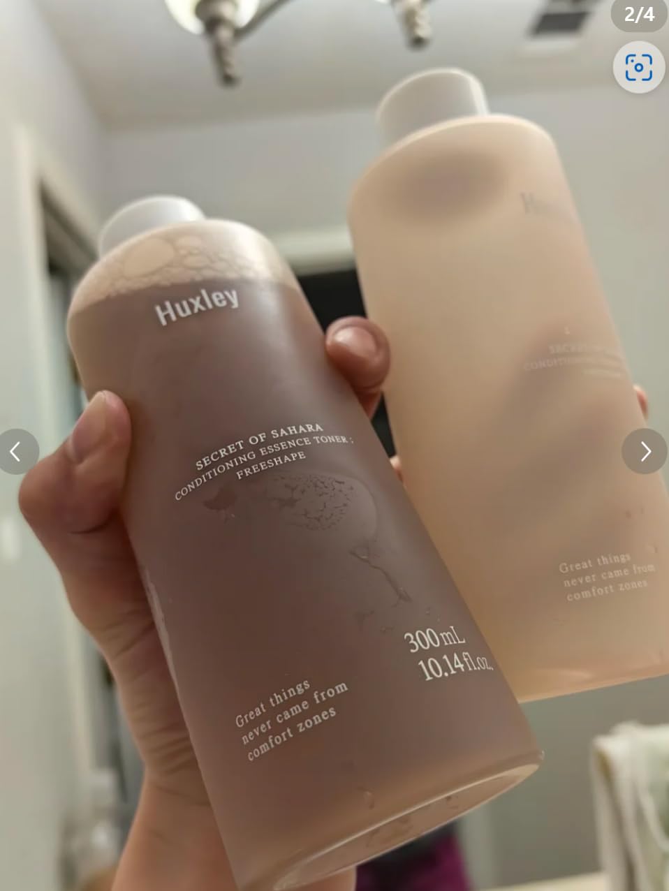 Huxley Secret of Sahara Conditioning Essence Toner: Free Shape, Korean High Moisture Hydrating Skin Prep, Dry Skin Care, Cactus and Ceramide NP | 300ml /10.1 fl. oz. - Customer Photo 1