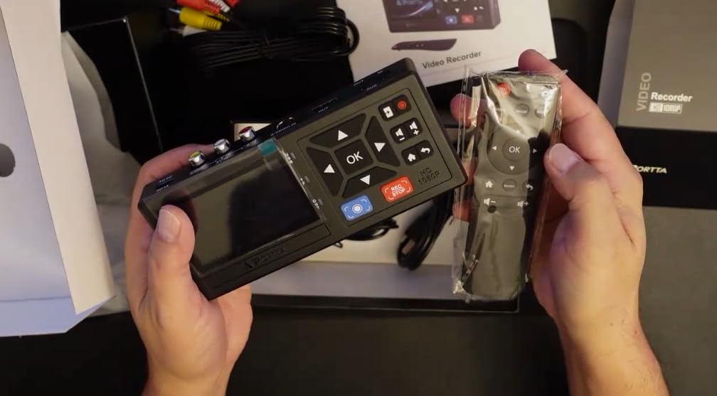 Portta VHS to Digital Converter, Video to Digital Recorder with Remote, Compatible with VHS, VCR, DVR, DVD, Hi8, Mini DV Players, Camcorder, Gaming Consoles (Tapes/DVD Player Not Included) customer photo 2