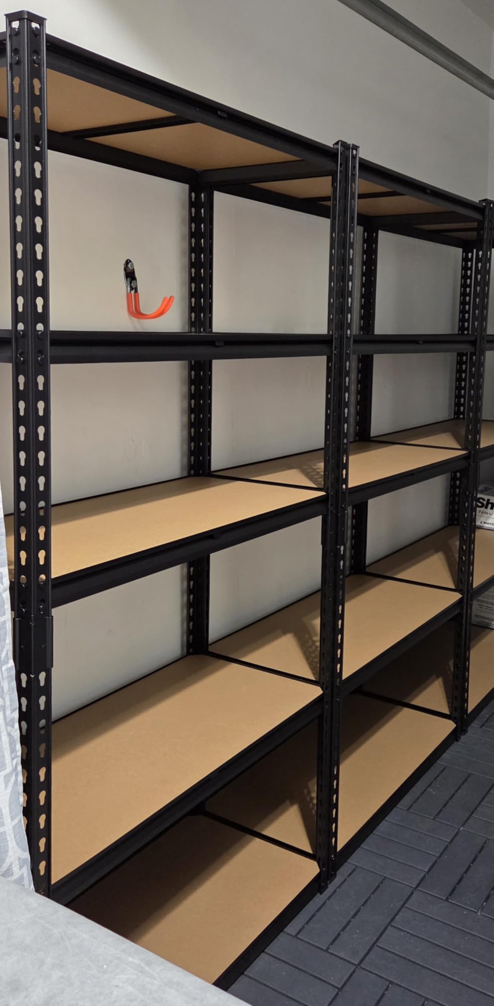reibii 2400LBS Storage Shelves 5 Tier Garage Shelving Heavy Duty, Adjustable Metal Shelving Unit, Garage Shelves for Basement, Warehouse, Pantry, Closet, Kitchen 72