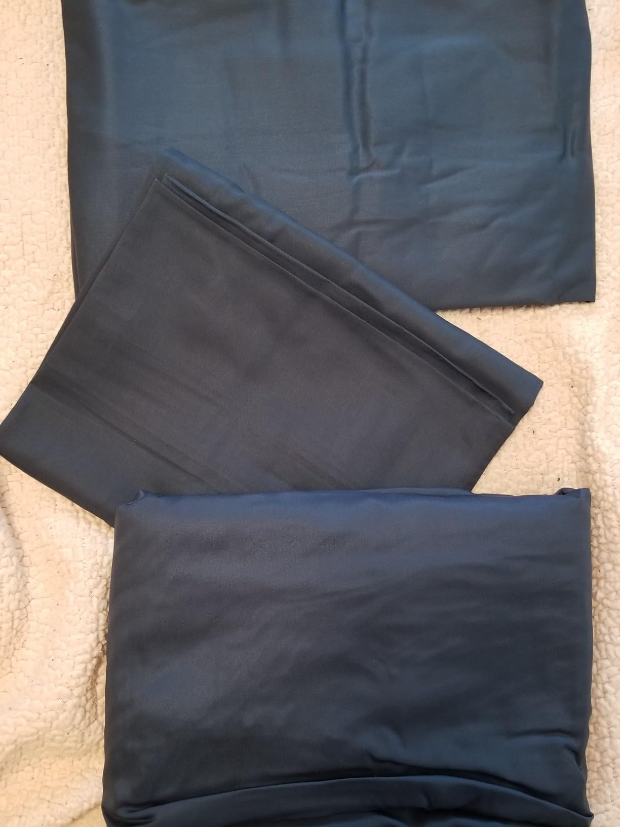 LBRO2M 100% Viscose Derived from Bamboo Bed Sheet 4 Piece Set,Cooling 1800 TC Sheet,16 Inches Deep Pocket,Bedding Super Soft Silky Smooth,Breathable Comfortable Cool (White, Queen) - Customer Photo 1