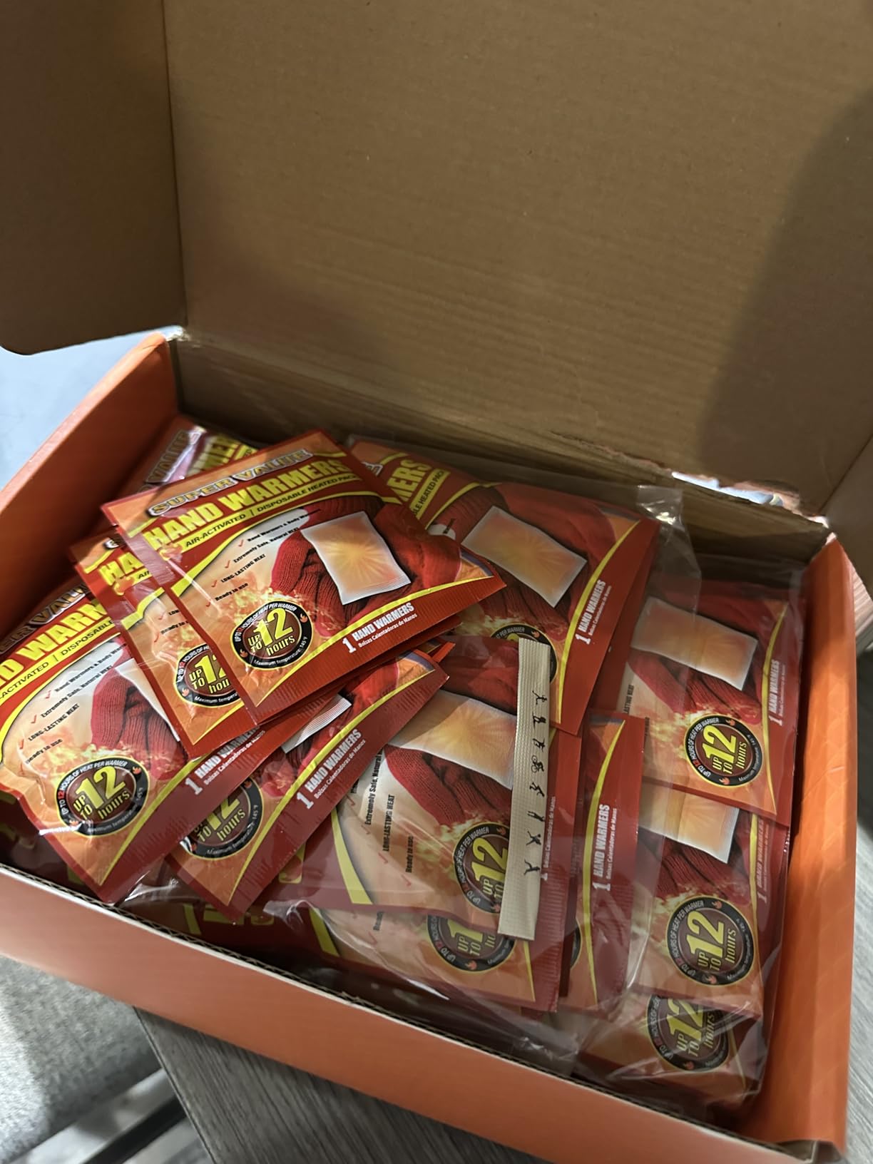 Hand Warmers Disposable 125Pcs, Long-Lasting Up to 12 Hours for Warm Body, Safe Portable Hand Warmers for Hand and Foot Customer Review Hand Warmers Disposable 125Pcs, Long-Lasting Up to 12 Hours for Warm Body, Safe Portable Hand Warmers for Hand and Foot - Customer Photo 1