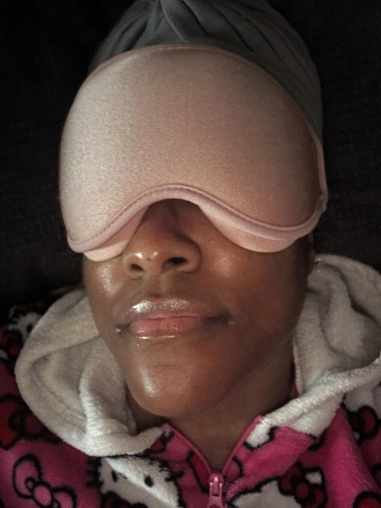 Fygrip 3D Eye Mask Sleep Mask for Men & Women, 100% Pressure-Free & Light Block-Out Eye Mask for Sleep with Easy Adjustable Strap, Night Eye Cover for Travel - Customer Photo 2