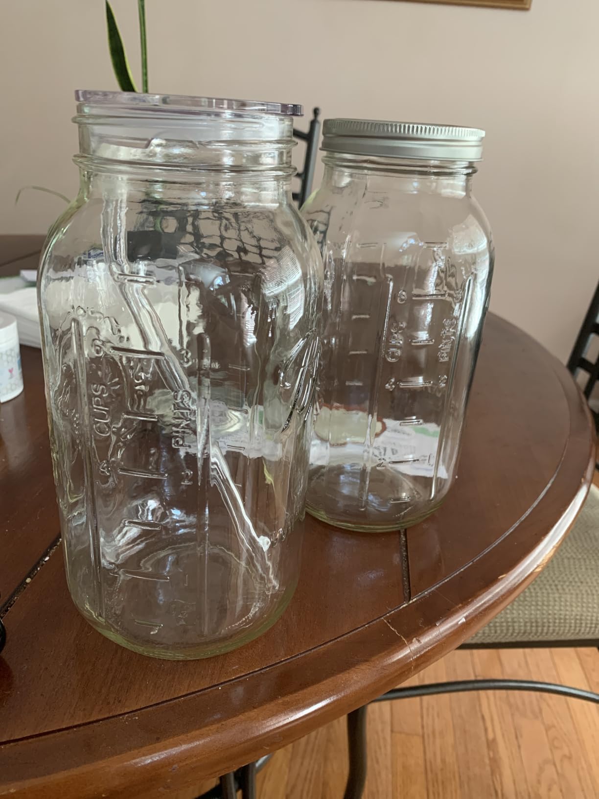 Ball - 64oz Wide Mouth Mason Jars with Lids & Bands 2-Pack Half Gallon Mason Jars Clear Glass for Kitchen Storage & Canning for Herbs, Jelly, Jams, and Spices - Customer Photo 1