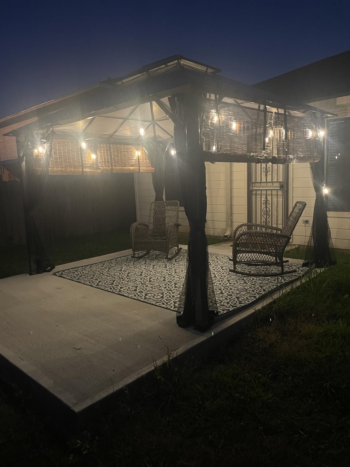 Brightever 50FT LED String Lights, Outdoor Lights for Patio with 16 Shatterproof S14 Edison Bulbs, Commercial Grade Waterproof Rope Light for Outside, Cafe, Bistro, Porch, Garden, 2700K Warm White Customer Review Brightever 50FT LED String Lights, Outdoor Lights for Patio with 16 Shatterproof S14 Edison Bulbs, Commercial Grade Waterproof Rope Light for Outside, Cafe, Bistro, Porch, Garden, 2700K Warm White - Customer Photo 1