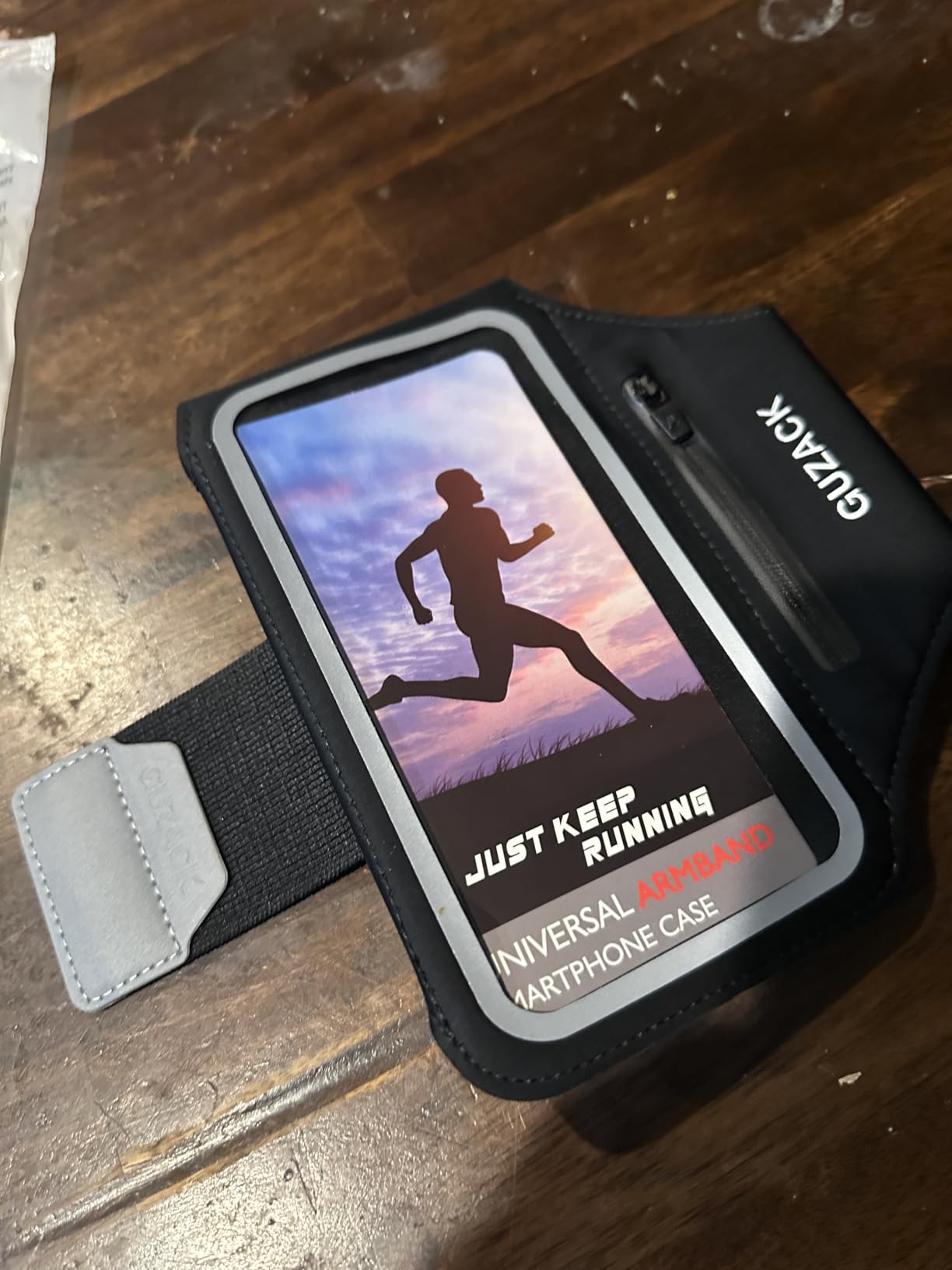 Running Armband with Earphone Pouch & Card Slot, Running Phone Holder for iPhone 17 16 15 14 Pro Max Plus Galaxy S25 S24 S23 Ultra, Up to 6.8