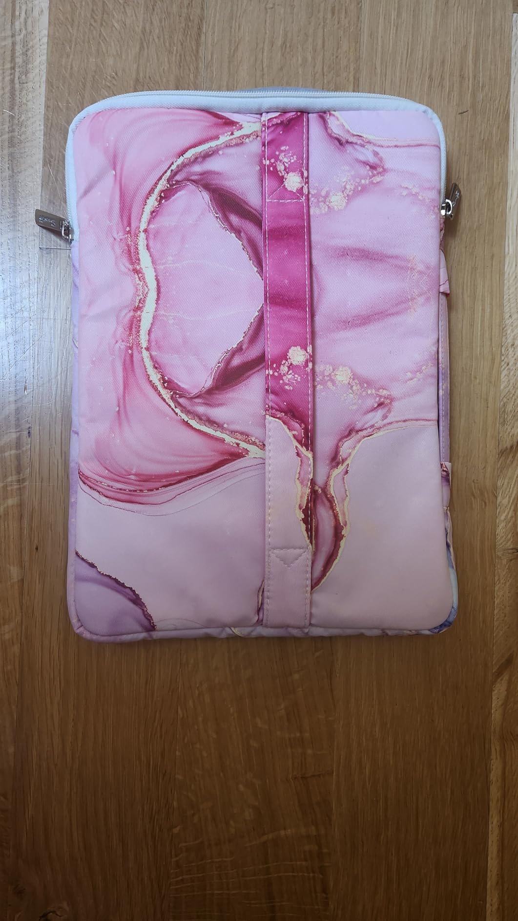 canvaslife 360° Protected Waterproof Laptop Sleeve Suitcase Bag with 3 Pockets, Laptop Bag with handling and Luggage Strap (Garden Rose, 12.5 inch-13.5 inch) - Customer Photo 1
