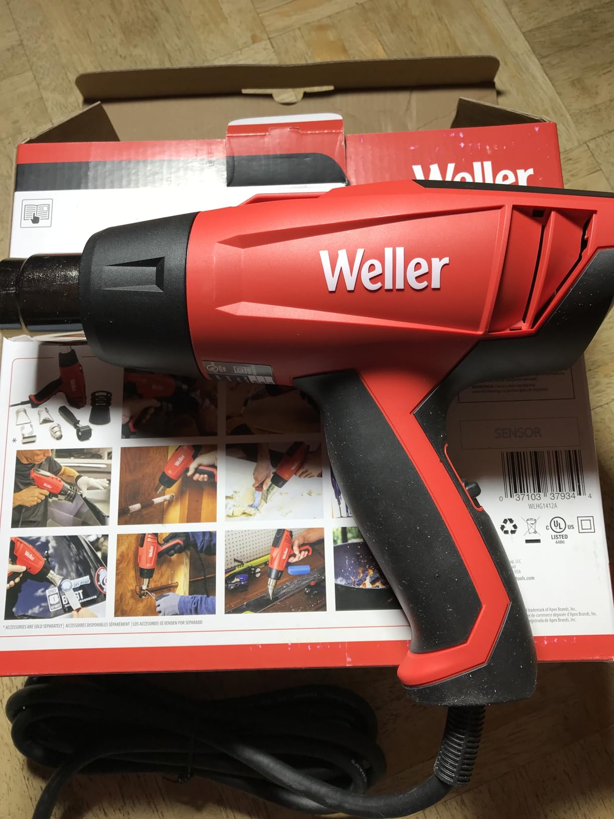 Weller Heat Gun with Stageless Temperature Control | 180°F to 1120°F | 120V/1400W | WLHG1412A Customer Review Weller Heat Gun with Stageless Temperature Control | 180°F to 1120°F | 120V/1400W | WLHG1412A - Customer Photo 2