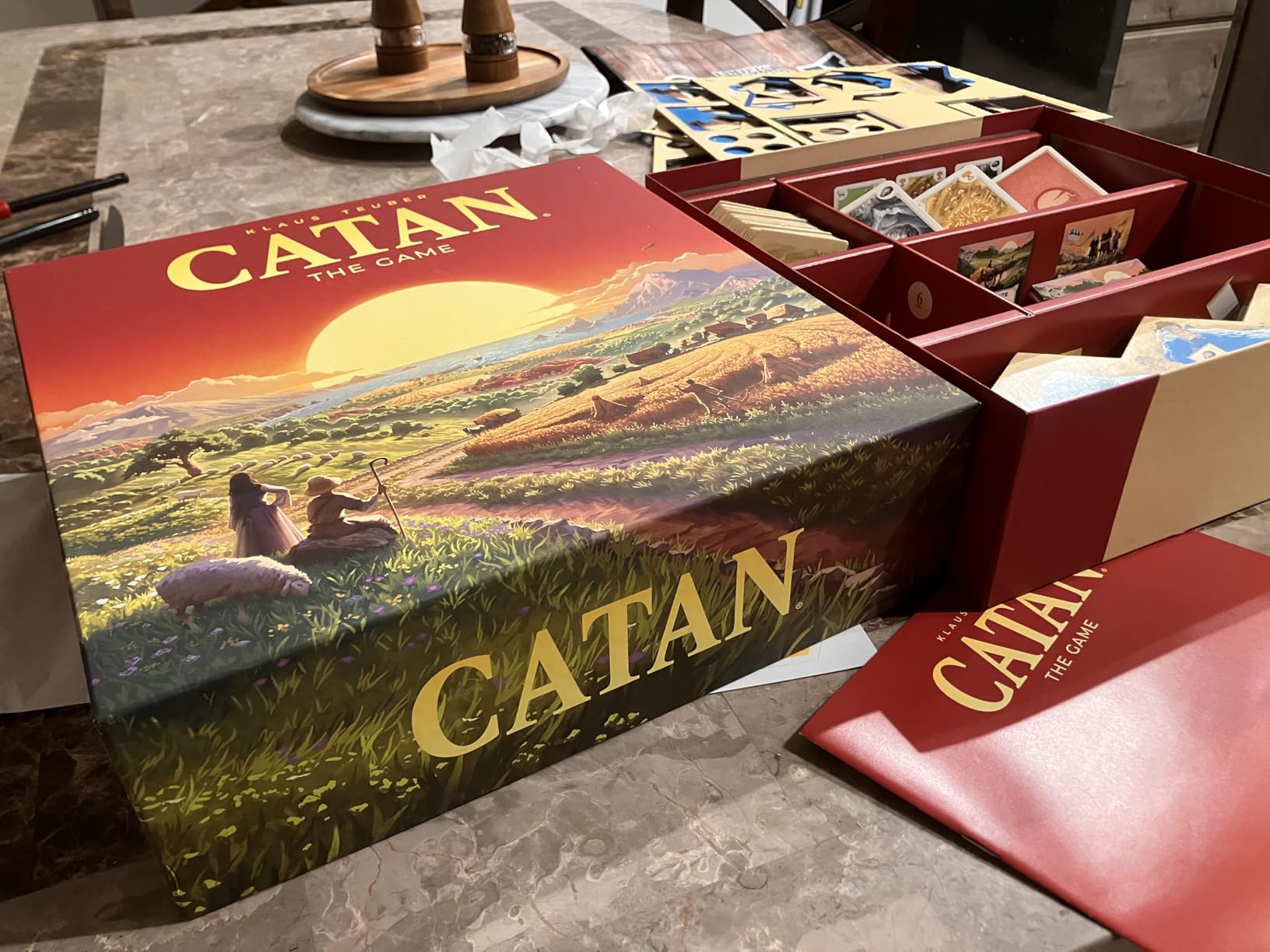 CATAN Board Game (6th Edition) Trade, Build & Settle in The Classic Strategy Game for Family, Kids & Adults, Ages 10+, 3-4 Players, 60-90 Min Playtime Customer Review CATAN Board Game (6th Edition) Trade, Build & Settle in The Classic Strategy Game for Family, Kids & Adults, Ages 10+, 3-4 Players, 60-90 Min Playtime - Customer Photo 2