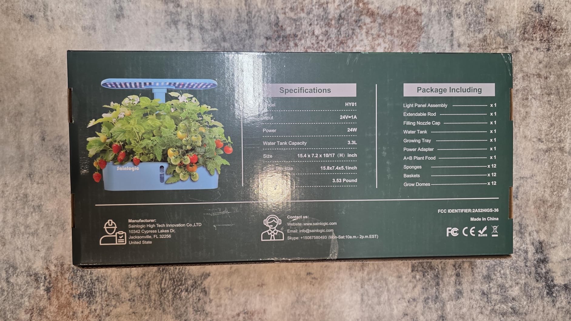 Sainlogic Hydroponics Growing System Kit, 12 Pods Watering Planter, Smart Indoor Garden with APP & WiFi Connected, 5 X Growth with 24W LED, Quiet Pump, for Vegetables, Herbs and Flowers - Customer Photo 1