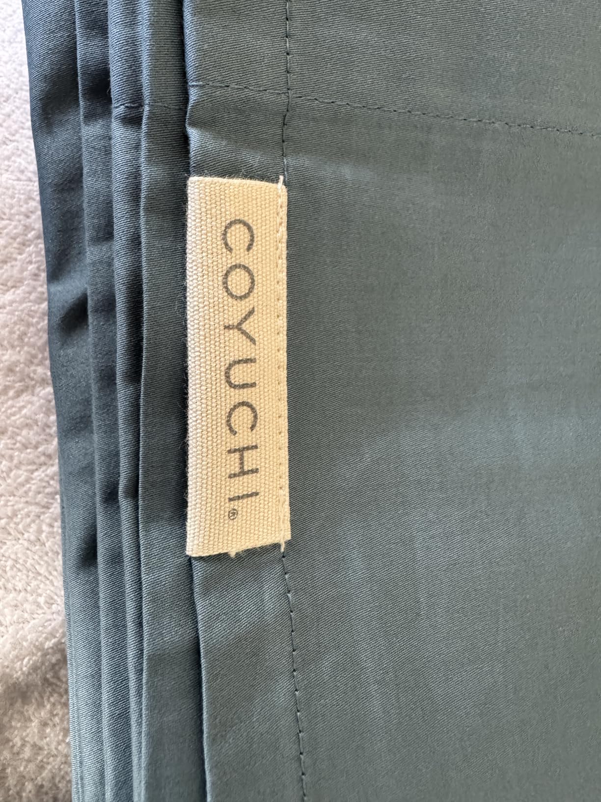 Coyuchi Classic Sateen Sheet Set Queen, Undyed, 100% GOTS Certified Organic Cotton, Silky Soft, Luxury Sheets, Fair Trade Certified, 4-Piece Bedding Set Customer Review Coyuchi Classic Sateen Sheet Set Queen, Undyed, 100% GOTS Certified Organic Cotton, Silky Soft, Luxury Sheets, Fair Trade Certified, 4-Piece Bedding Set - Customer Photo 1