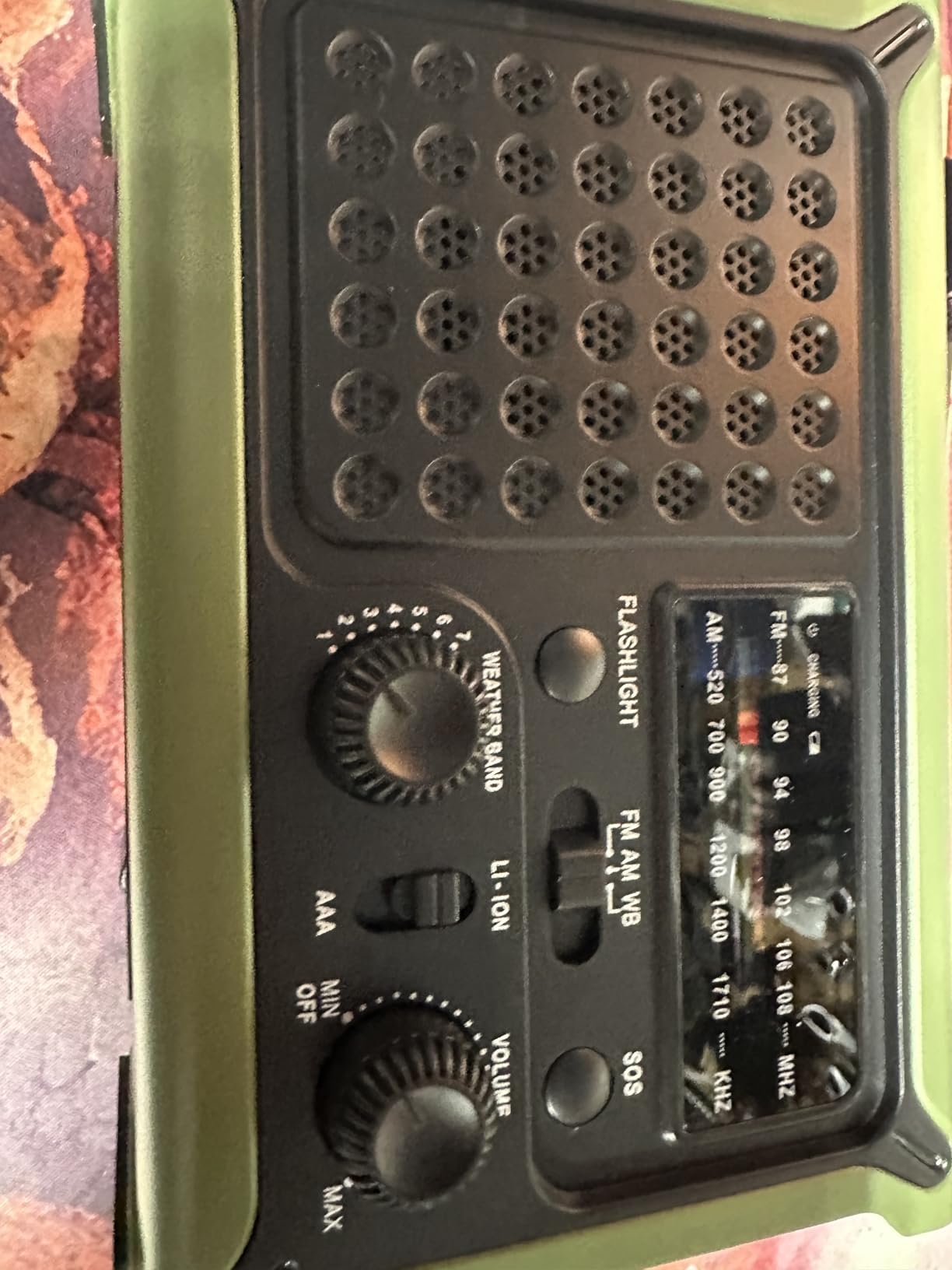 Emergency Weather Radio with Large Solar Panel, Efficient Hand Crank & Real 12000mAh Battery | AM/FM/NOAA Bands, LED Flashlight, Reading Lamp, SOS Alarm & Phone Charger for Camping & Emergencies - Customer Photo 1