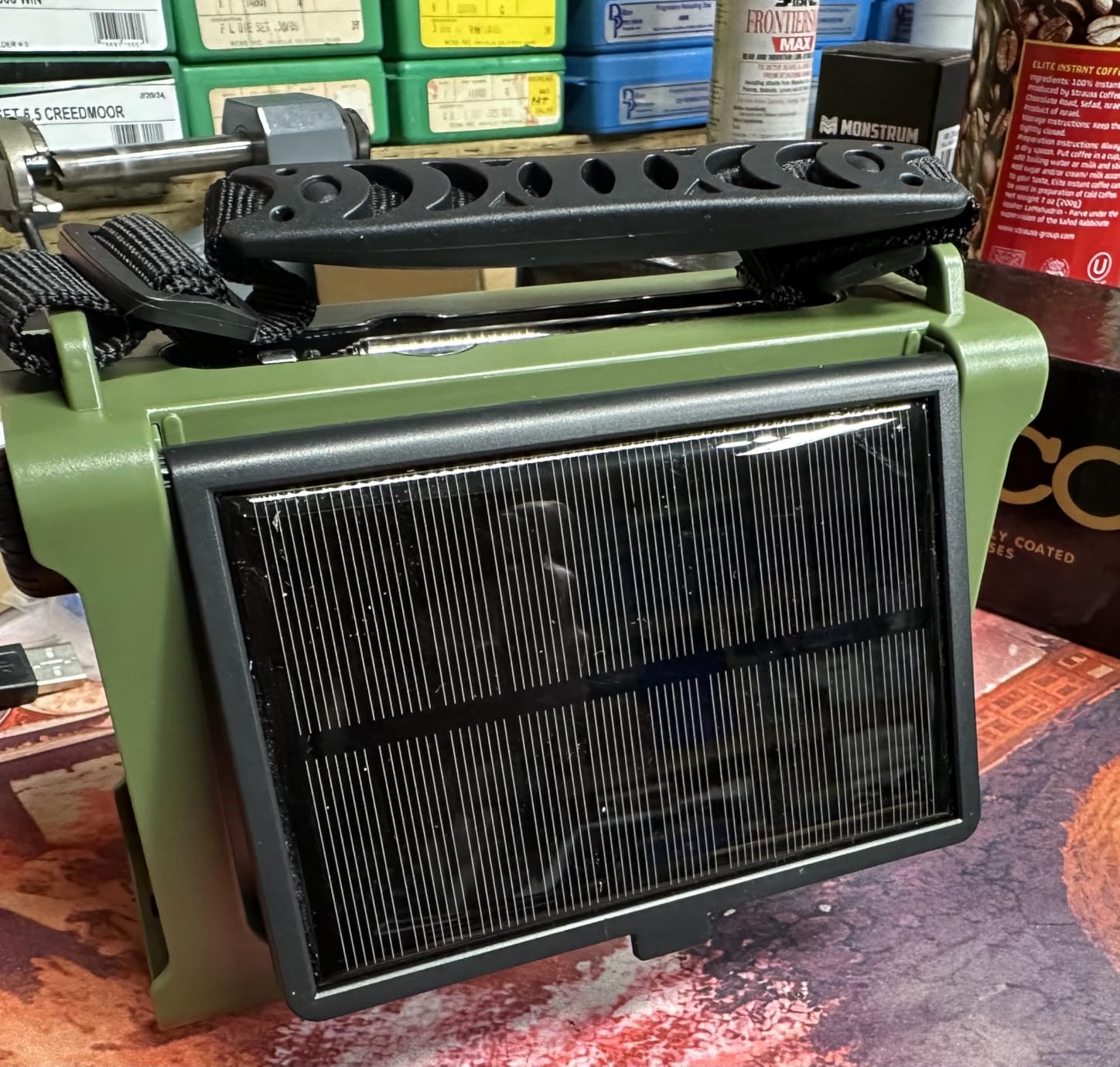 Emergency Weather Radio with Large Solar Panel, Efficient Hand Crank & Real 12000mAh Battery | AM/FM/NOAA Bands, LED Flashlight, Reading Lamp, SOS Alarm & Phone Charger for Camping & Emergencies - Customer Photo 3