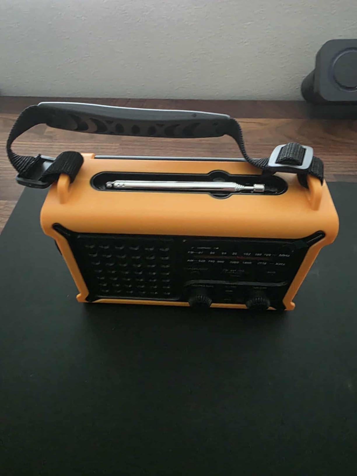 Emergency Weather Radio with Solar & Crank Power – AM/FM/NOAA, LED Flashlight, Reading Light, USB Charging & SOS – Survival Gear for Power Outages & Storms - Customer Photo 4