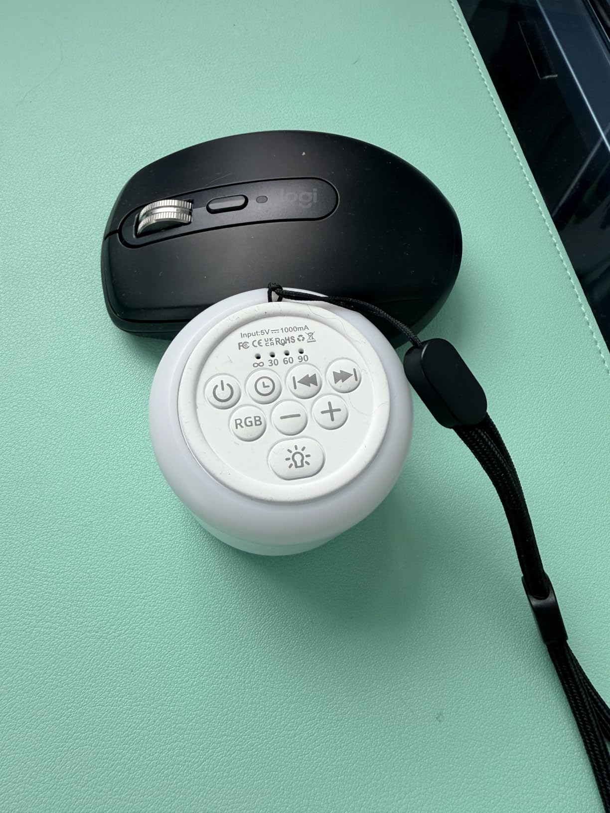 Soothing Sounds White Noise Machine Portable Sleep Machines with 30 Relaxing Sounds 12 Color Options 5 Adjustable Brightness 32 Volume Levels 4 Timer for Baby and Adult Perfect for Home Travel Office Customer Review Soothing Sounds White Noise Machine Portable Sleep Machines with 30 Relaxing Sounds 12 Color Options 5 Adjustable Brightness 32 Volume Levels 4 Timer for Baby and Adult Perfect for Home Travel Office - Customer Photo 2