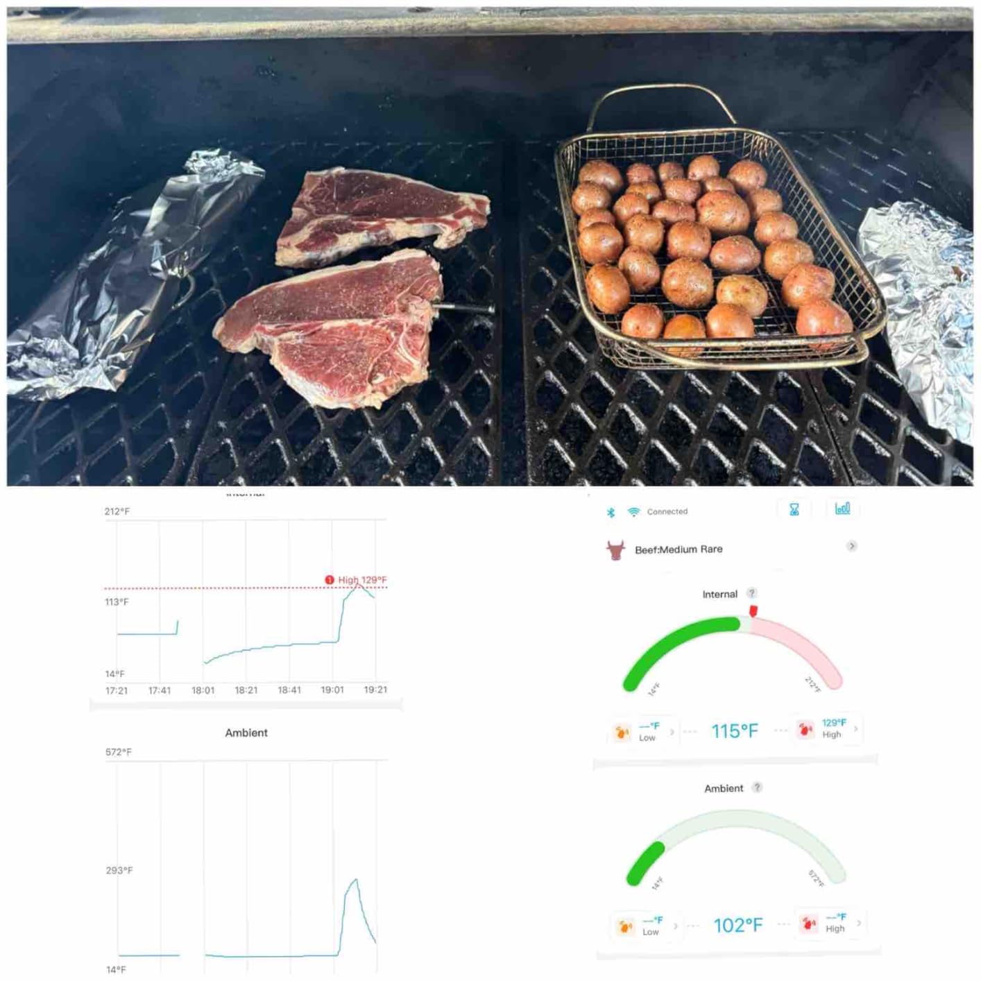 GoveeLife Bluetooth Wireless Meat Thermometer with 4 Probes, WiFi Unlimited Range, ±1.8°F Accuracy, IP68 Waterproof Real Time Monitoring Digital Food Thermometer for Kitchen, BBQ, Grill, Oven, Smoker customer photo 1