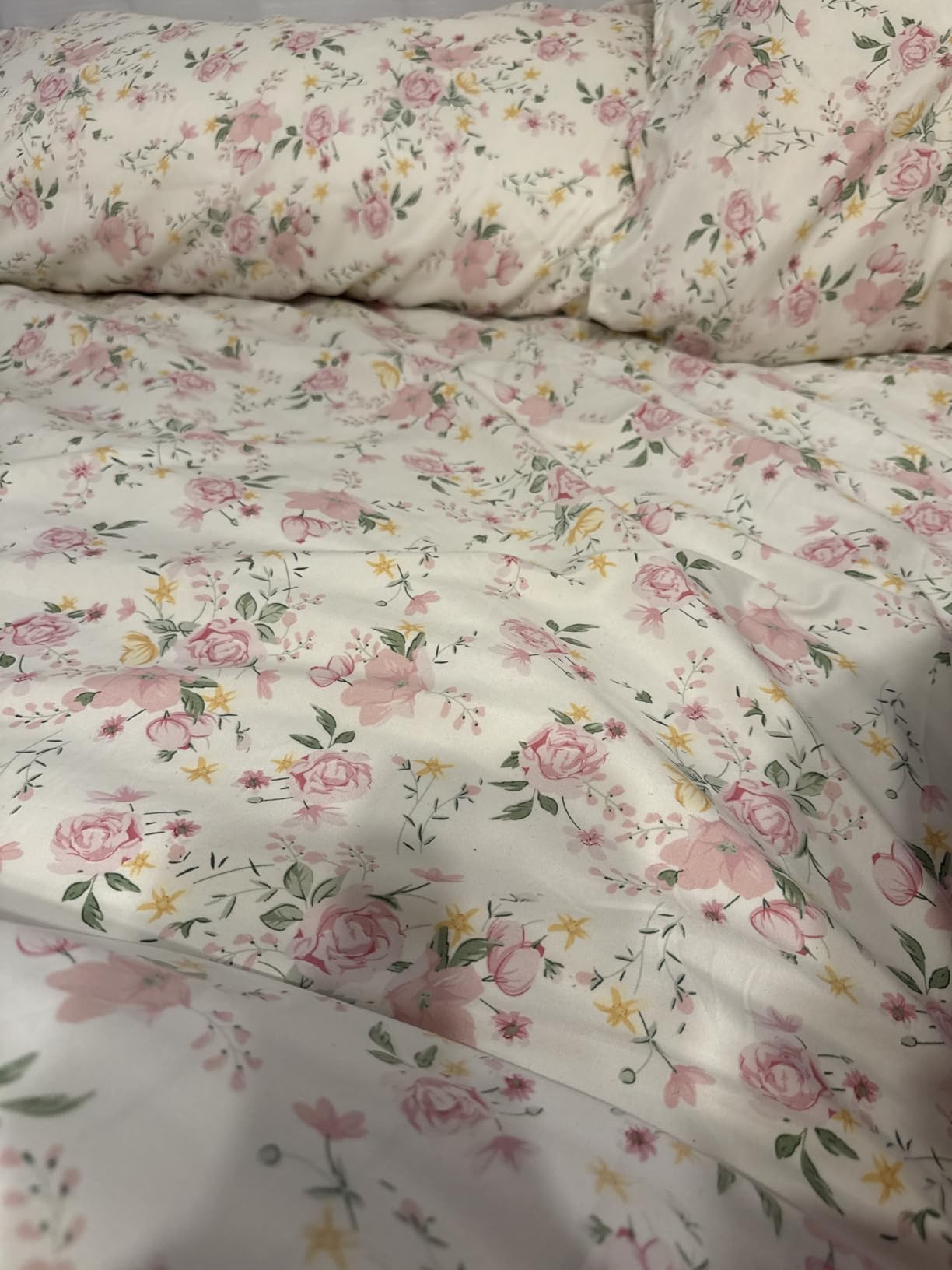 MEISHANG 1000 Thread Count Cotton Sheets King Size - 100% Egyptian Cotton, Sateen Weave, Soft & Breathable, Oeko-Tex Certified, 16