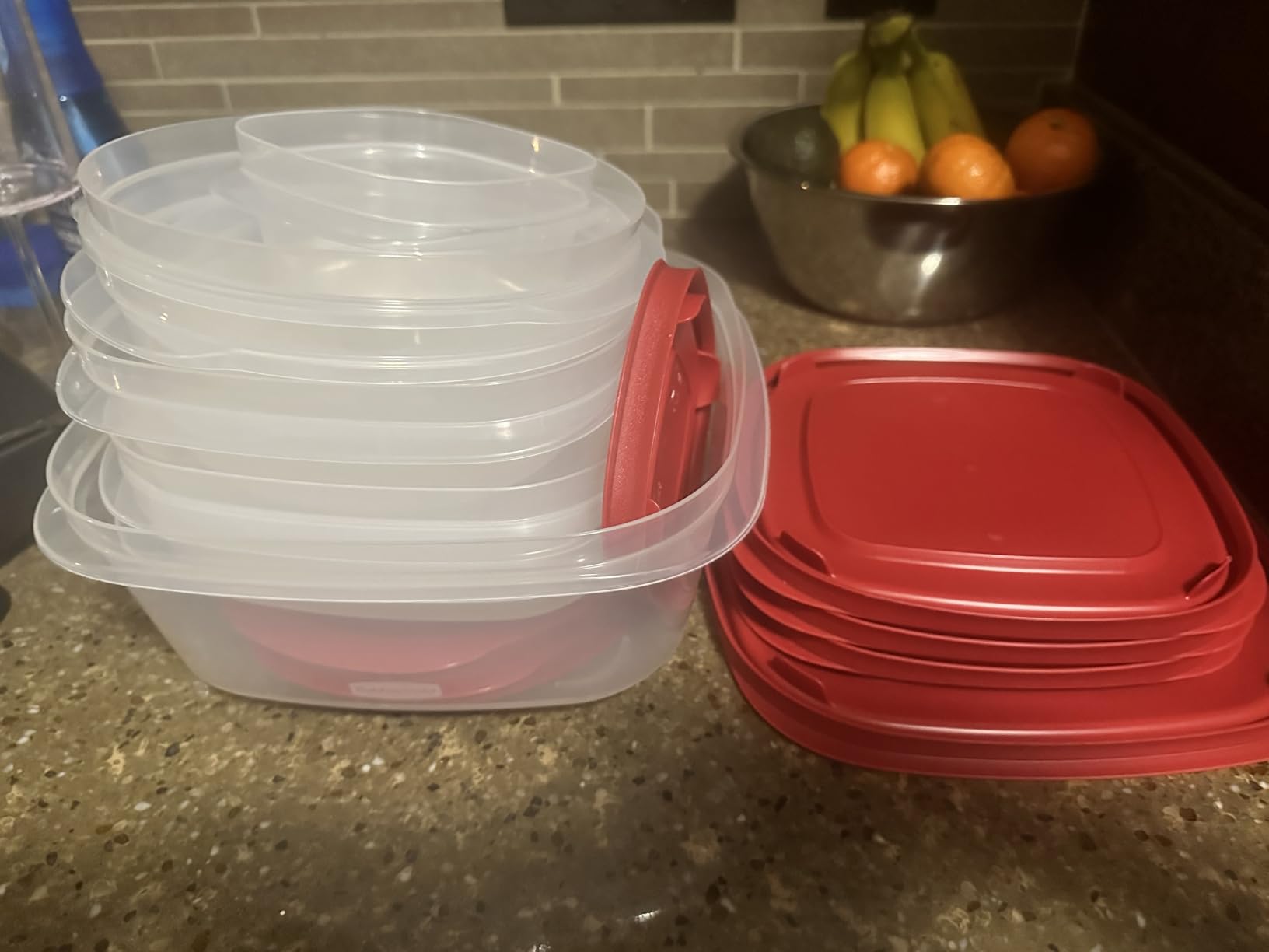 Rubbermaid EasyStore Large Containers, 18-Piece Set, Food Storage Containers with Lids - Customer Photo 1