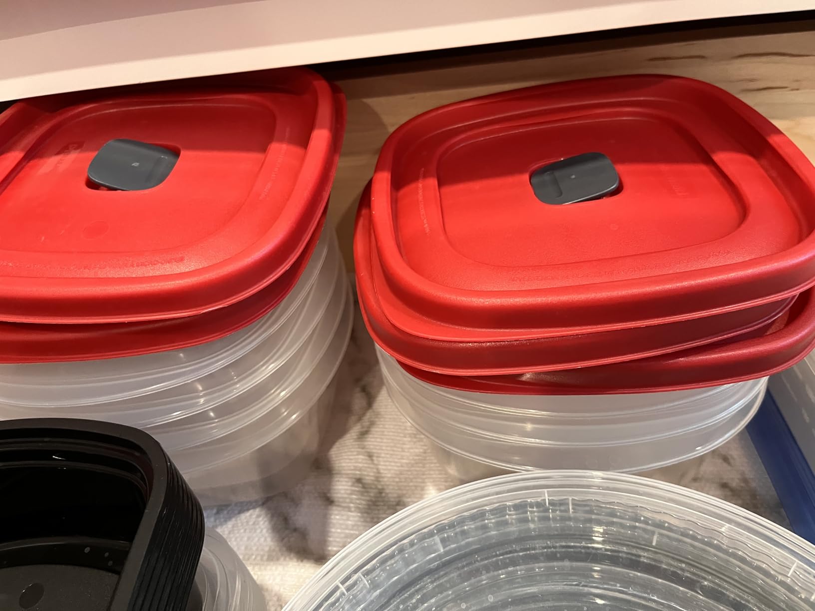 Rubbermaid EasyStore Large Containers, 18-Piece Set, Food Storage Containers with Lids - Customer Photo 2