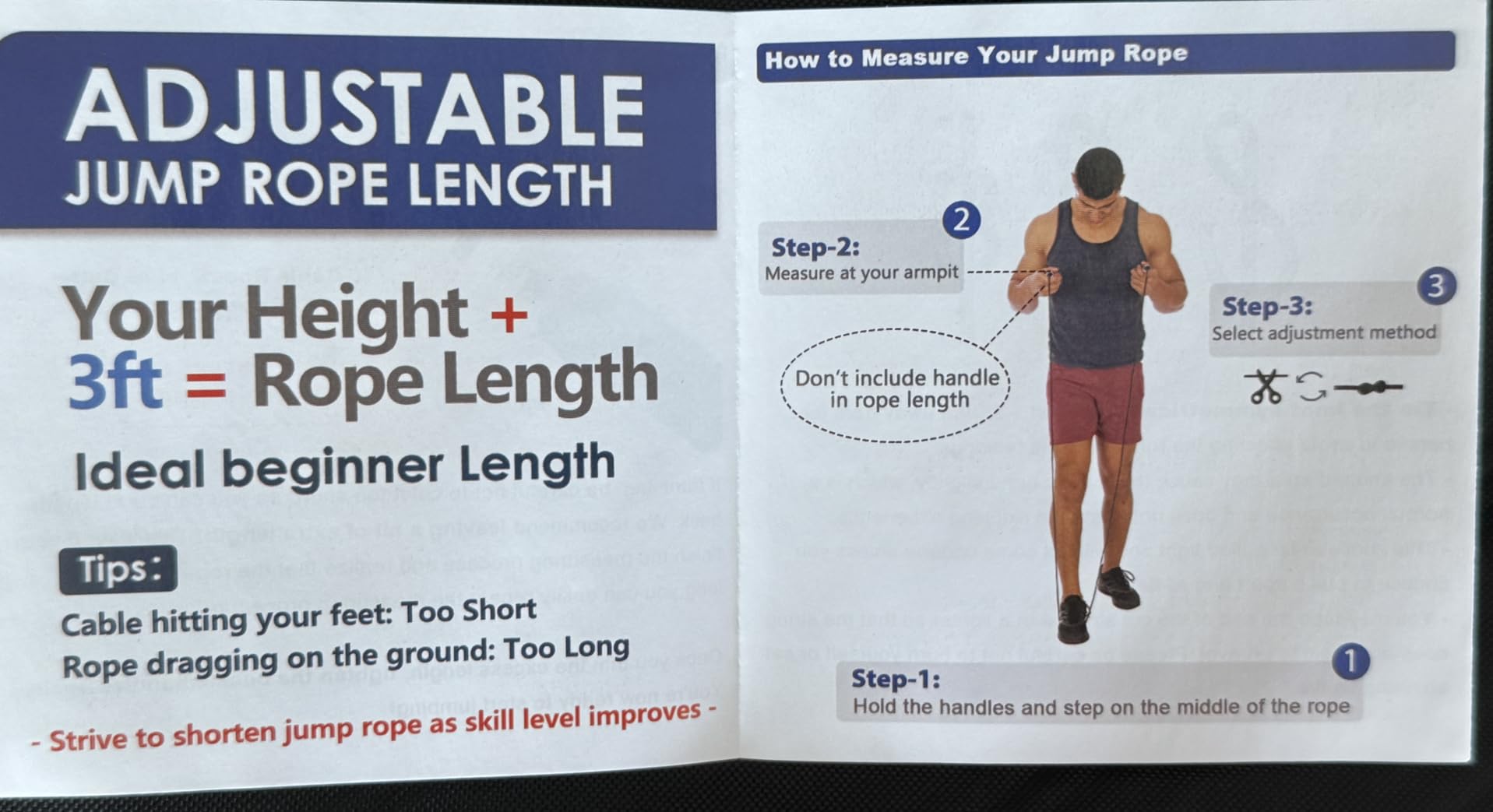 Weighted Jump Rope, 1LB Tangle-Free Ball Bearing Rapid Speed Skipping Rope for Men Women, Adjustable 9mm Cotton & PVC Rope with Alum Handle for Boxing MMA Weight-Loss Athletic Workout Fitness Customer Review Weighted Jump Rope, 1LB Tangle-Free Ball Bearing Rapid Speed Skipping Rope for Men Women, Adjustable 9mm Cotton & PVC Rope with Alum Handle for Boxing MMA Weight-Loss Athletic Workout Fitness - Customer Photo 3