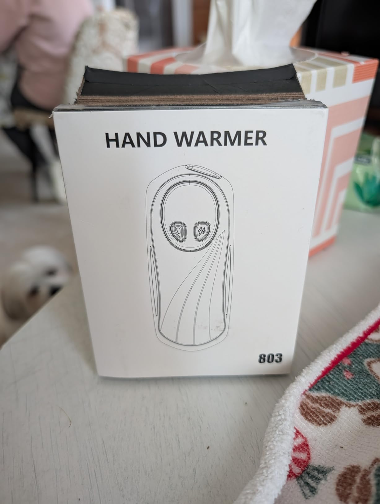 Hand Warmers Rechargeable 2 Pack, 6000mAh Electric Hand Warmers, 5-Level Heating with Battery Display, Reusable Portable Pocket Heater, Gifts for Christmas, Outdoor, Golf, Travel, Hunting, Camping Customer Review Hand Warmers Rechargeable 2 Pack, 6000mAh Electric Hand Warmers, 5-Level Heating with Battery Display, Reusable Portable Pocket Heater, Gifts for Christmas, Outdoor, Golf, Travel, Hunting, Camping - Customer Photo 1