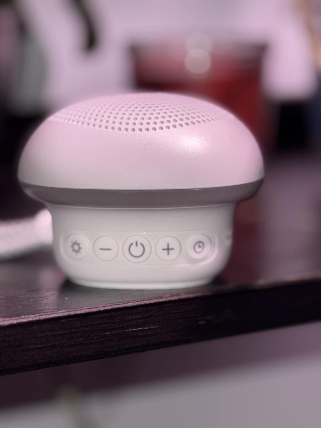 Portable White Noise Sound Machine for Baby Kids Adults, 20 Natural Soothing Sounds, 48H Battery Playback, 30 Volume Levels, 3 Timers, Memory Function & Soft Night Light for Sleep, Home, Travel, Mini Customer Review Portable White Noise Sound Machine for Baby Kids Adults, 20 Natural Soothing Sounds, 48H Battery Playback, 30 Volume Levels, 3 Timers, Memory Function & Soft Night Light for Sleep, Home, Travel, Mini - Customer Photo 1