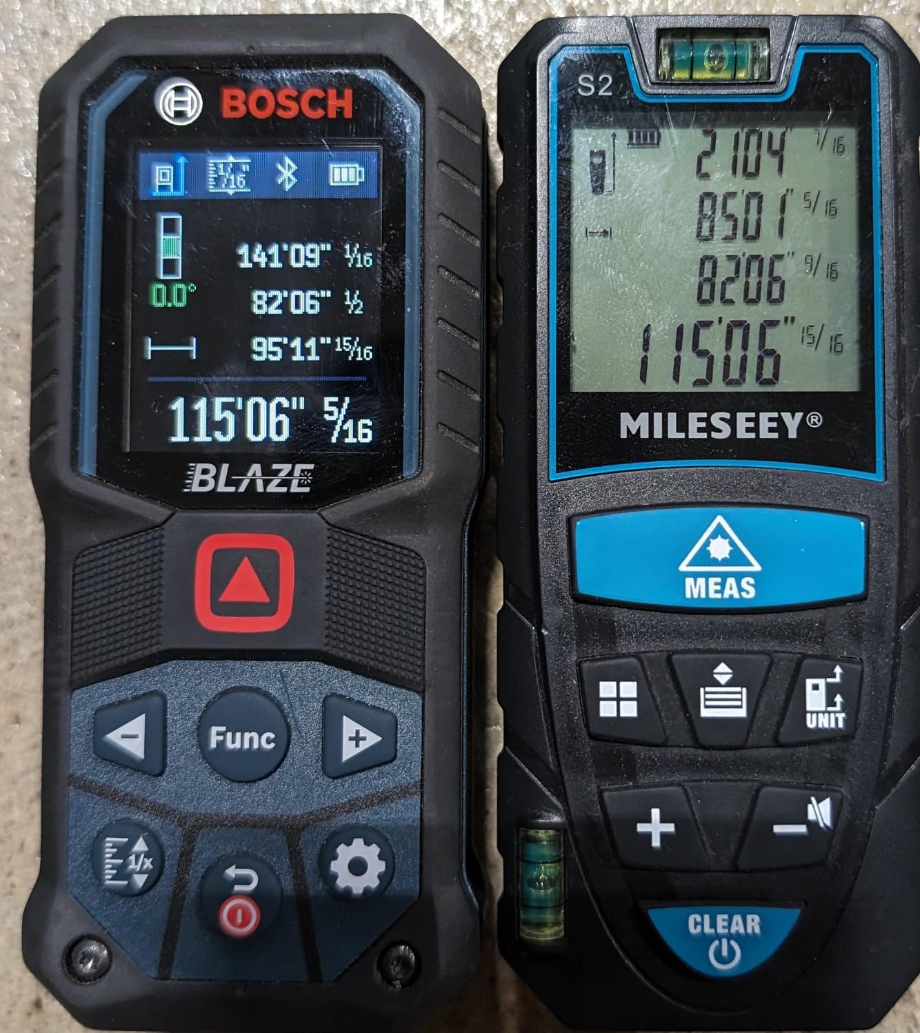 Laser Measure 50M/165ft, RockSeed Digital Laser Distance Meter with 2 Bubble Levels, Portable M/in/Ft Unit Switching Backlit LCD and Measuring Distance/Area/Volume/Pythagorean customer photo 1